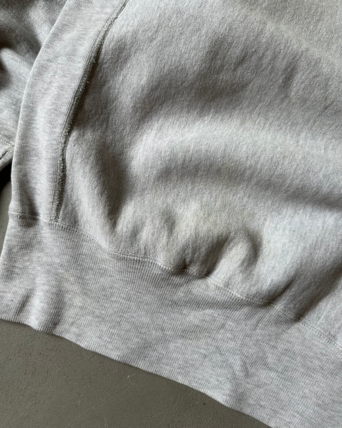 1990s - Distressed Ash Grey Bucknell Champion RW Crewneck - XL