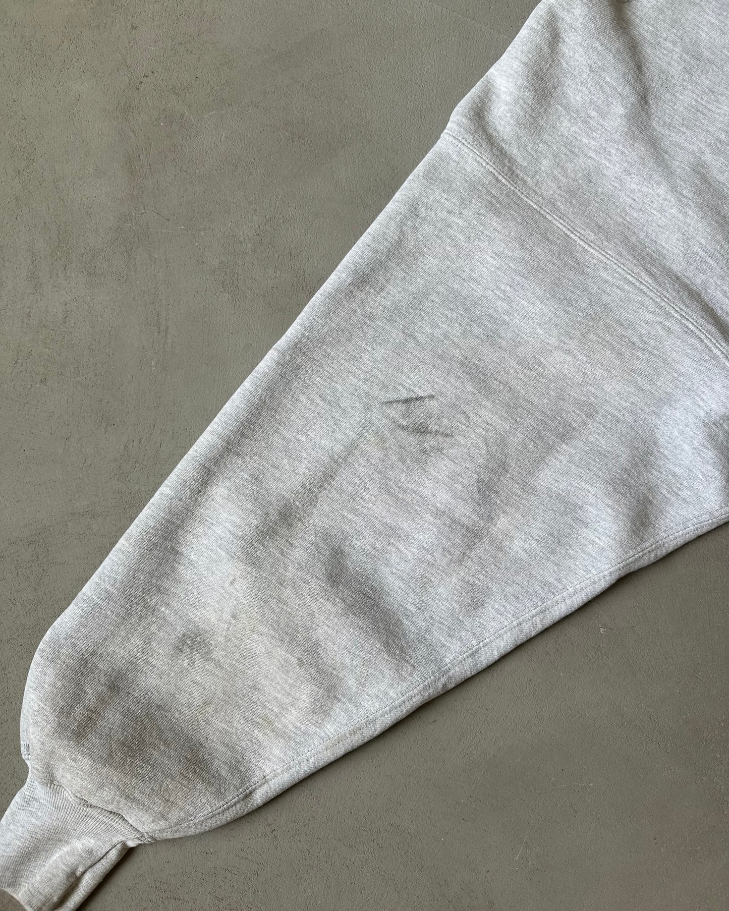 1990s - Distressed Ash Gray "State" Champion RW Crewneck - XL