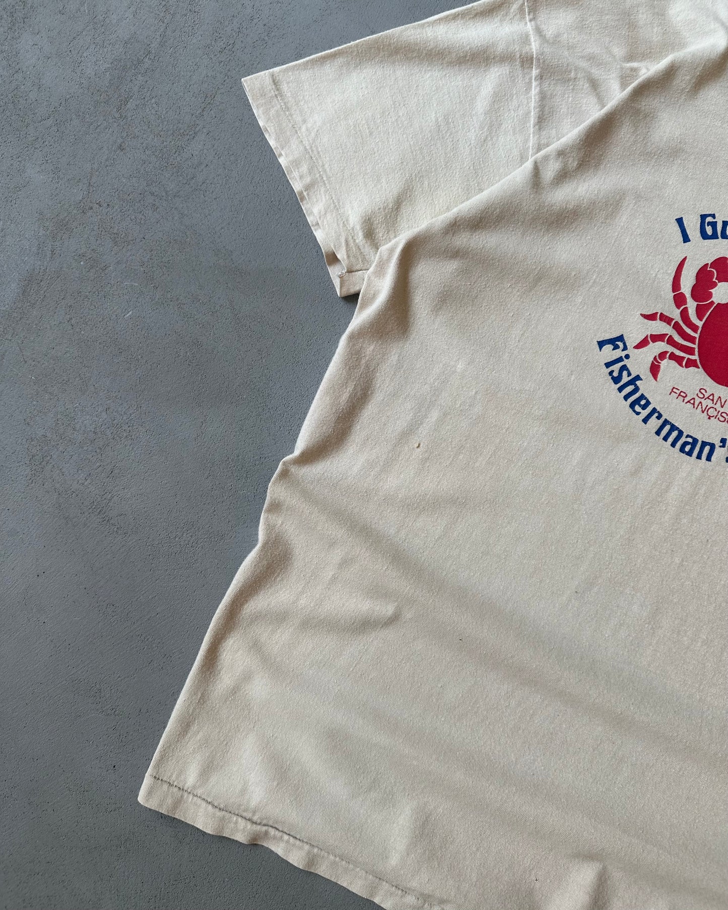 1980s - Tan "I Got Crabs" T-Shirt - M/L