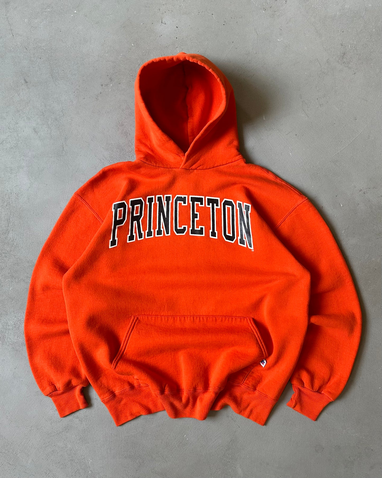 1990s - Orange Princeton Russel Hoodie - L