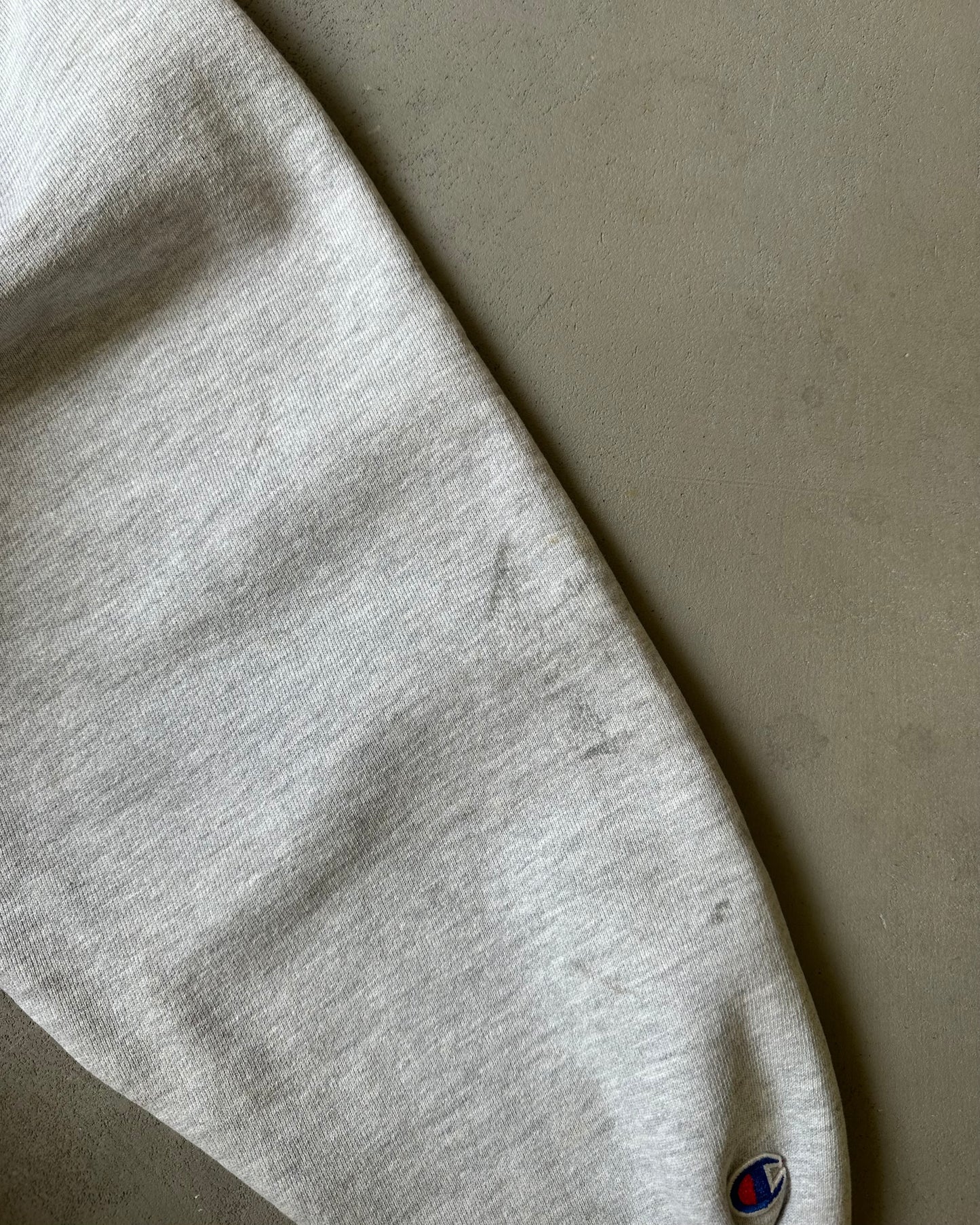 1990s - Distressed Ash Gray "State" Champion RW Crewneck - XL