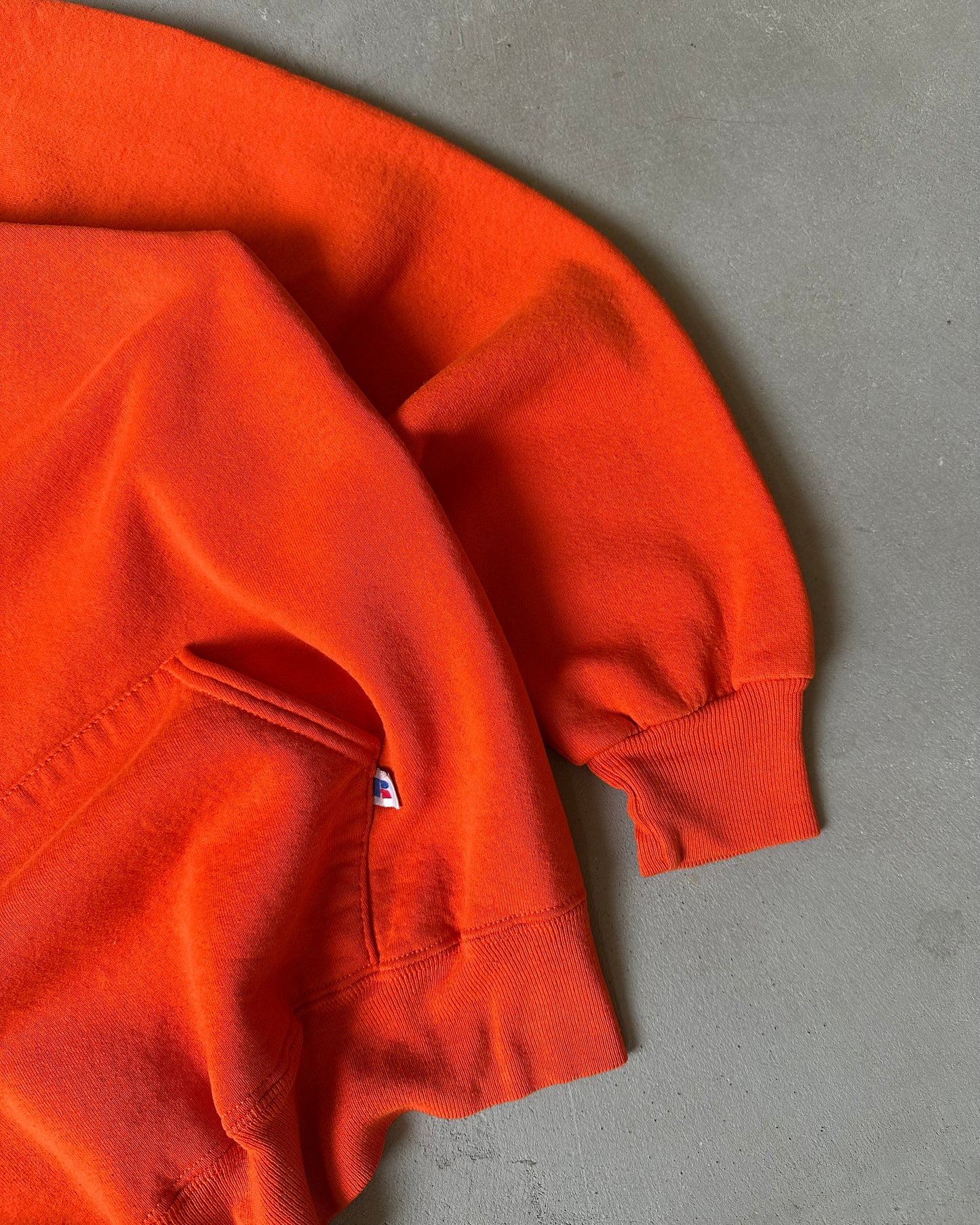 1990s - Orange Princeton Russel Hoodie - L