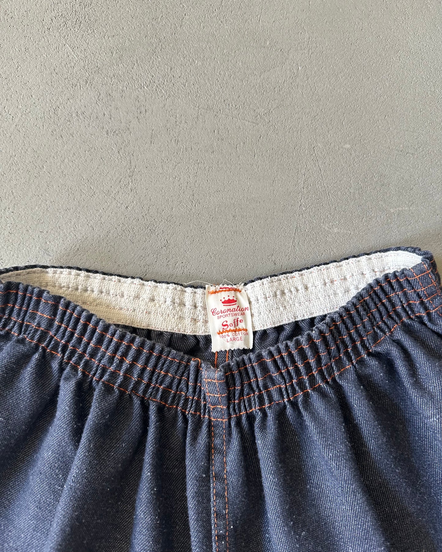 1970s - Dark Blue Track Jhorts - W(XS)