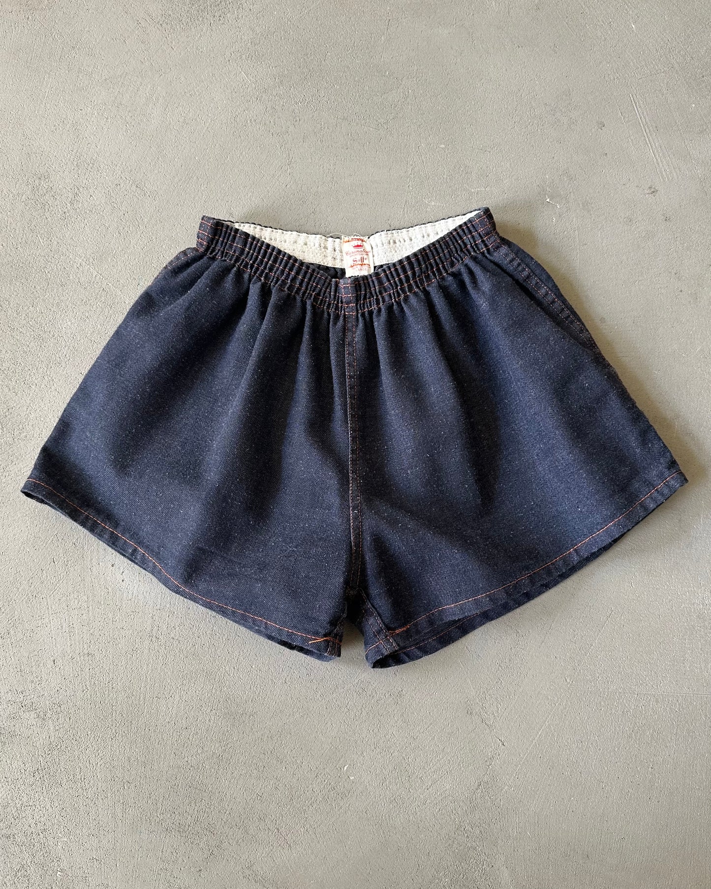 1970s - Dark Blue Track Jhorts - W(XS)