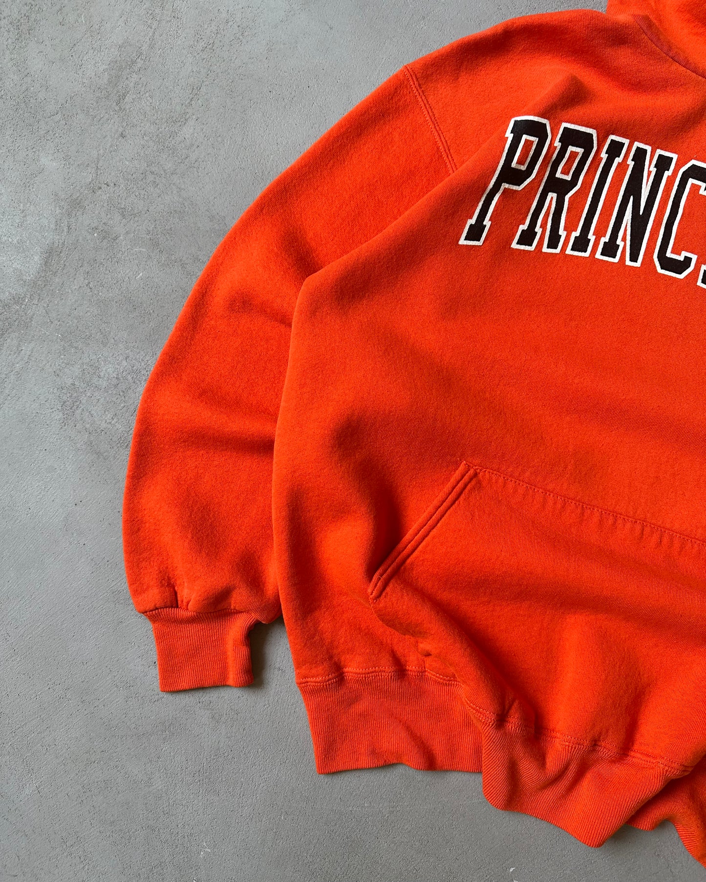 1990s - Orange Princeton Russel Hoodie - L