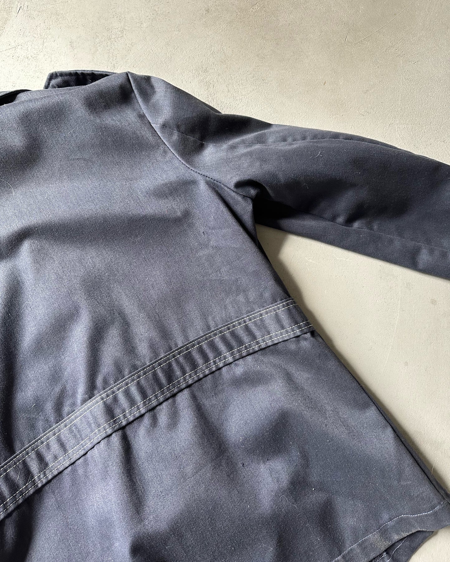 1970s - Navy Multipockets Light Coat - L/XL