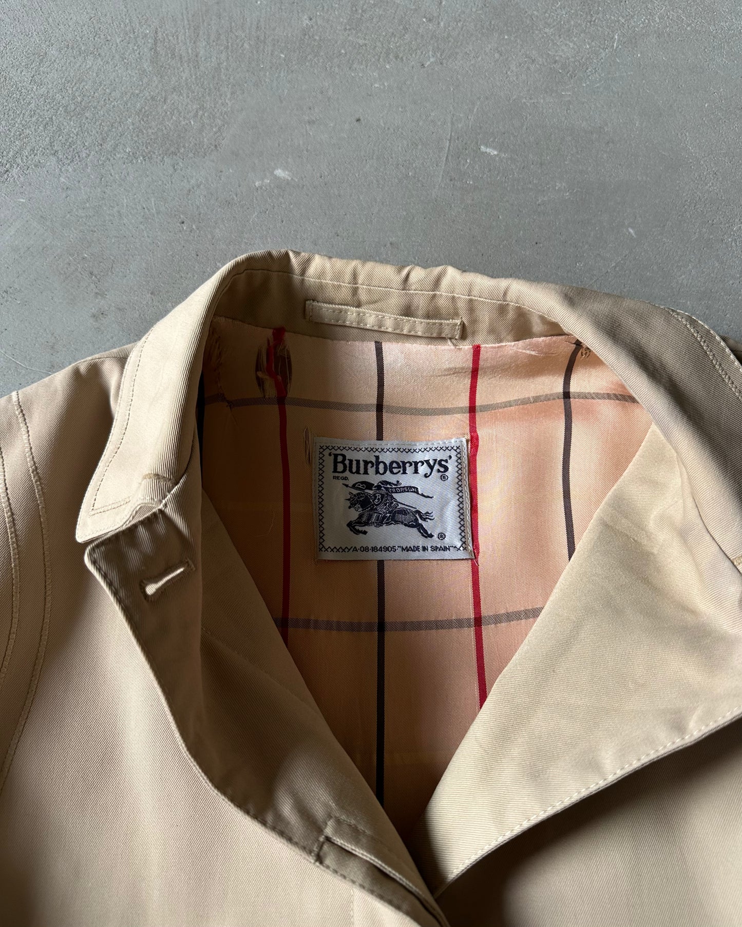 Années 80 - Manteau Femme Burberrys' Beige Vieilli - (F)TP/P