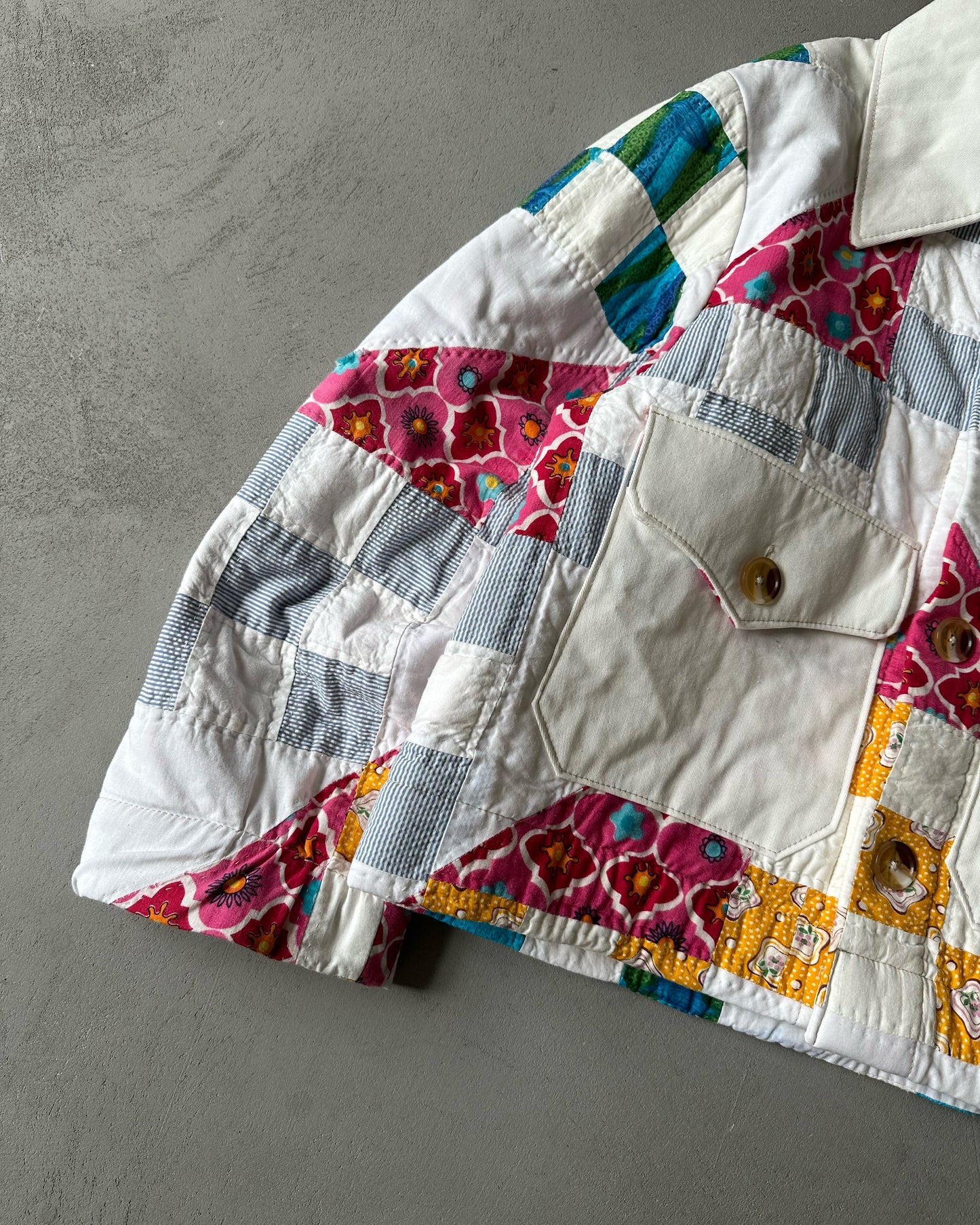 Upcycled "Aqua" Jacket - S/M