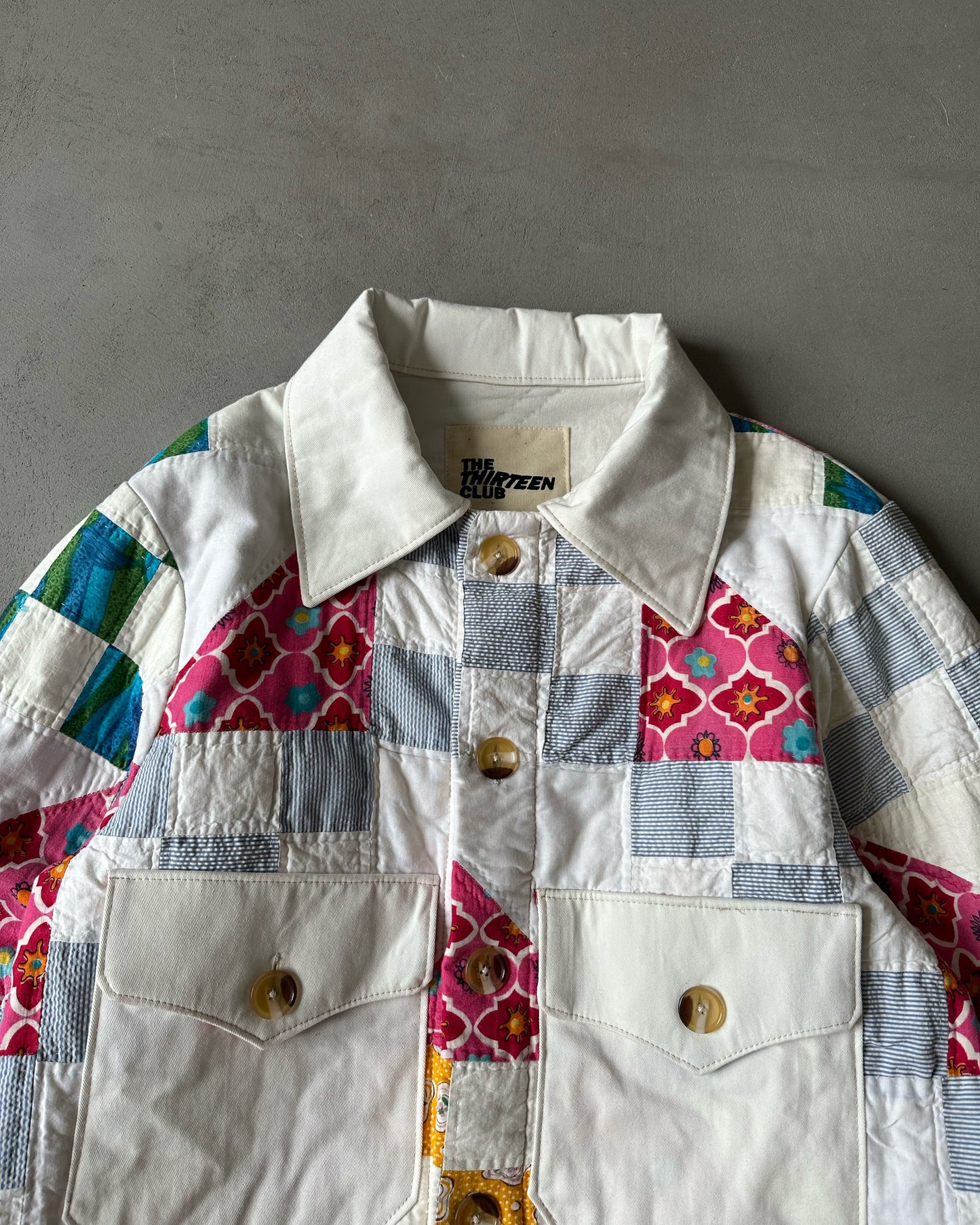 Upcycled "Aqua" Jacket - S/M