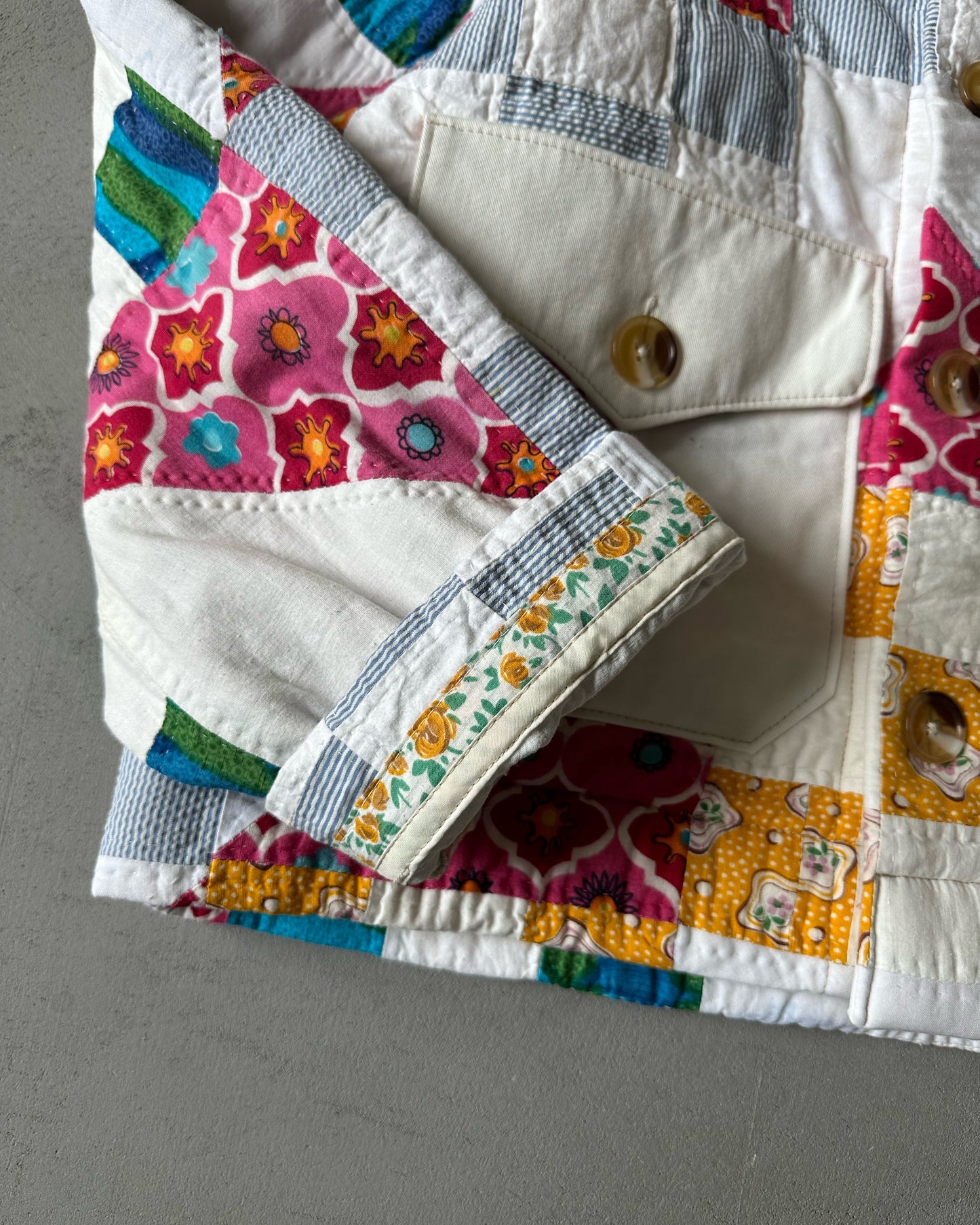 Upcycled "Aqua" Jacket - S/M