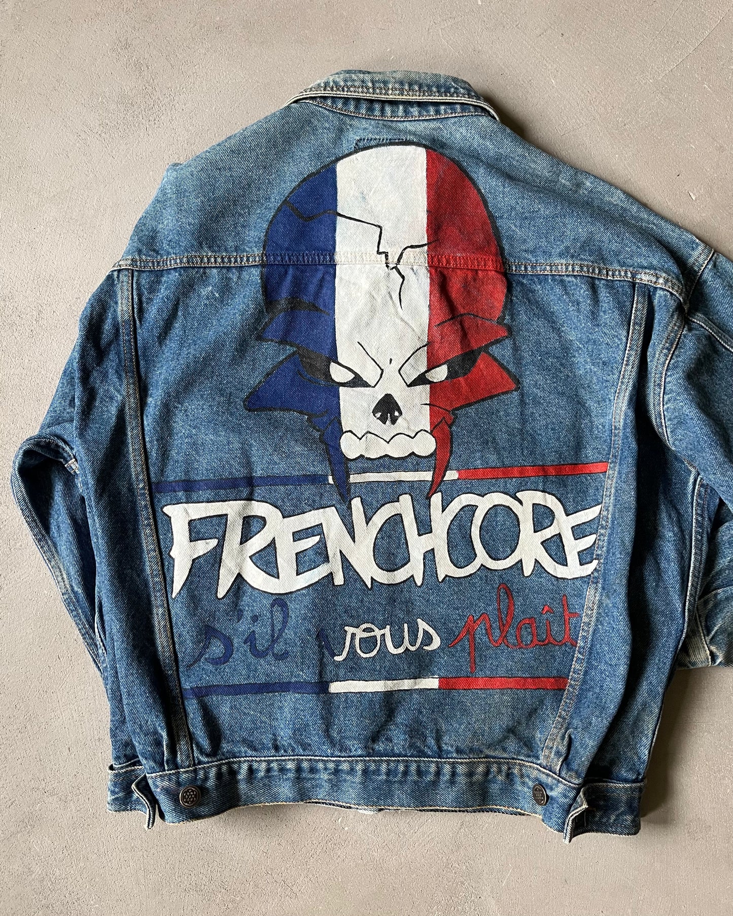 1990s - Denim FrenchCore Denim Jacket - M