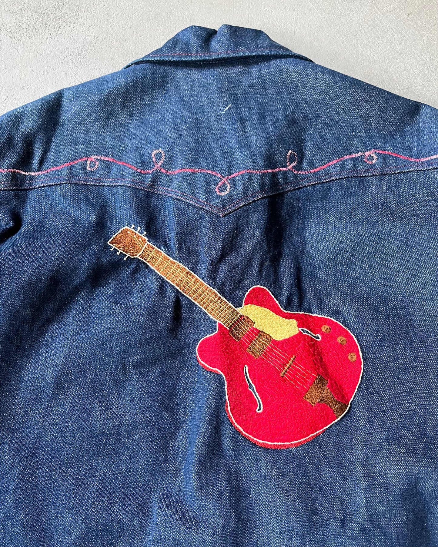 1980s - Navy HOE Denim Shacket - L/XL