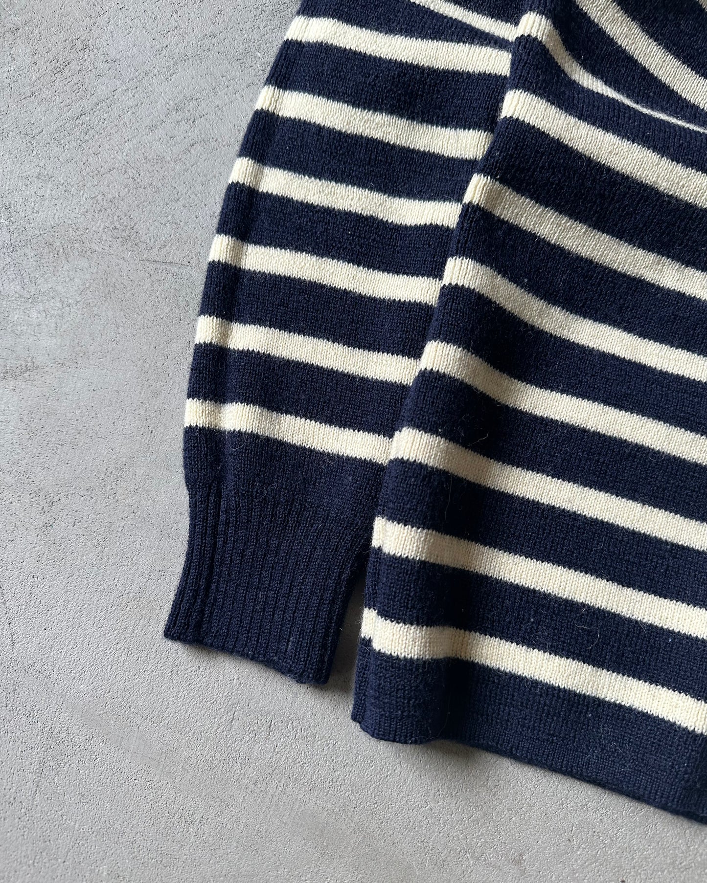 Années 90 - Pull de voile marine/crème - (F)TP