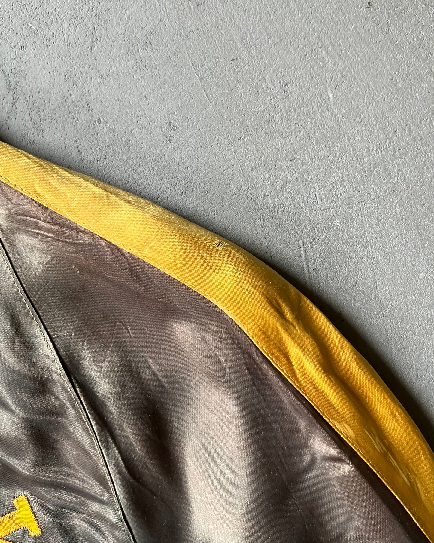 1950s - Faded Green Yellowjacket Bomber Jacket - M