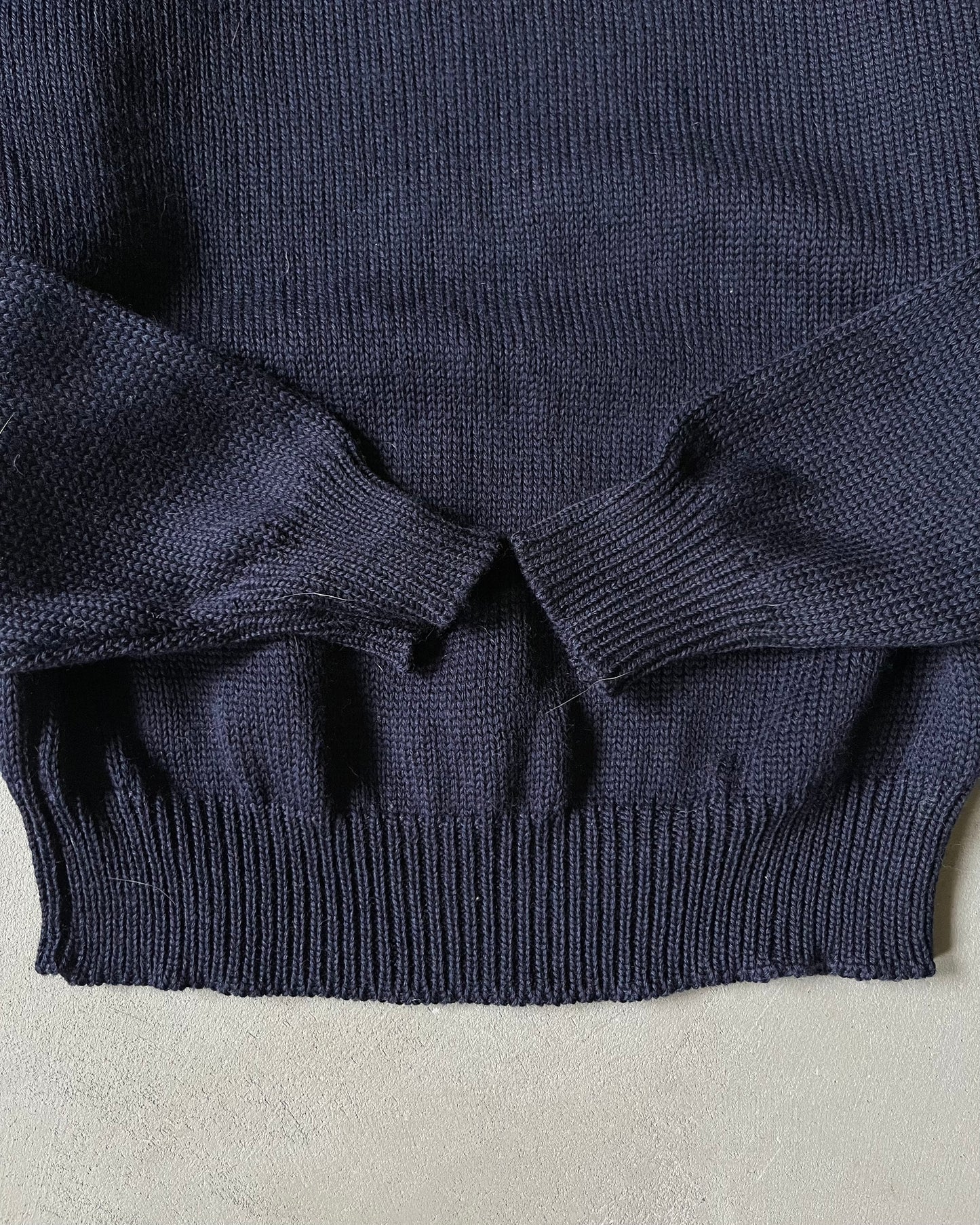 1990s - Navy L.L.Bean Boat Sweater - (W)XL