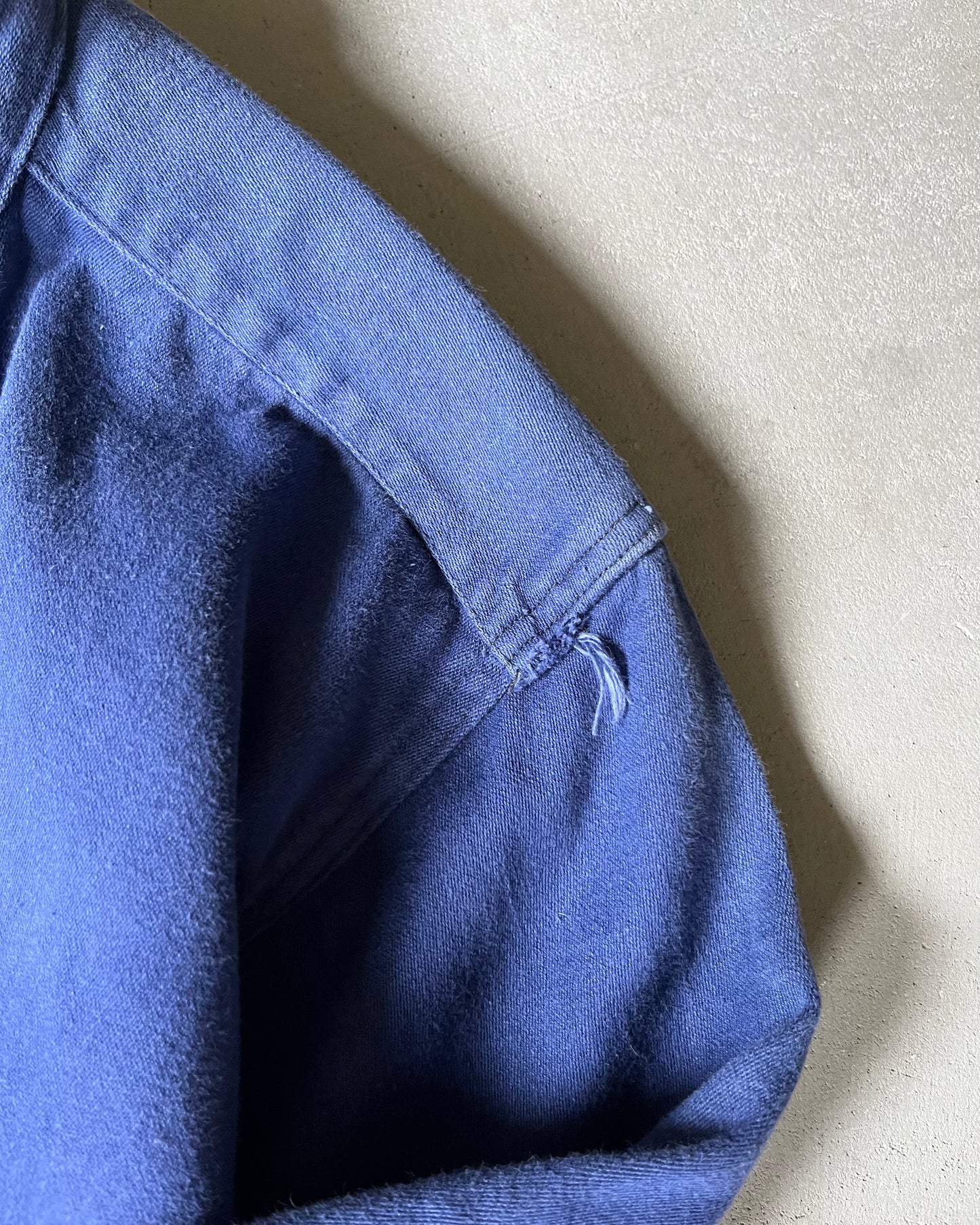 1970s - Navy Euro Fisherman Overshirt - (W)S