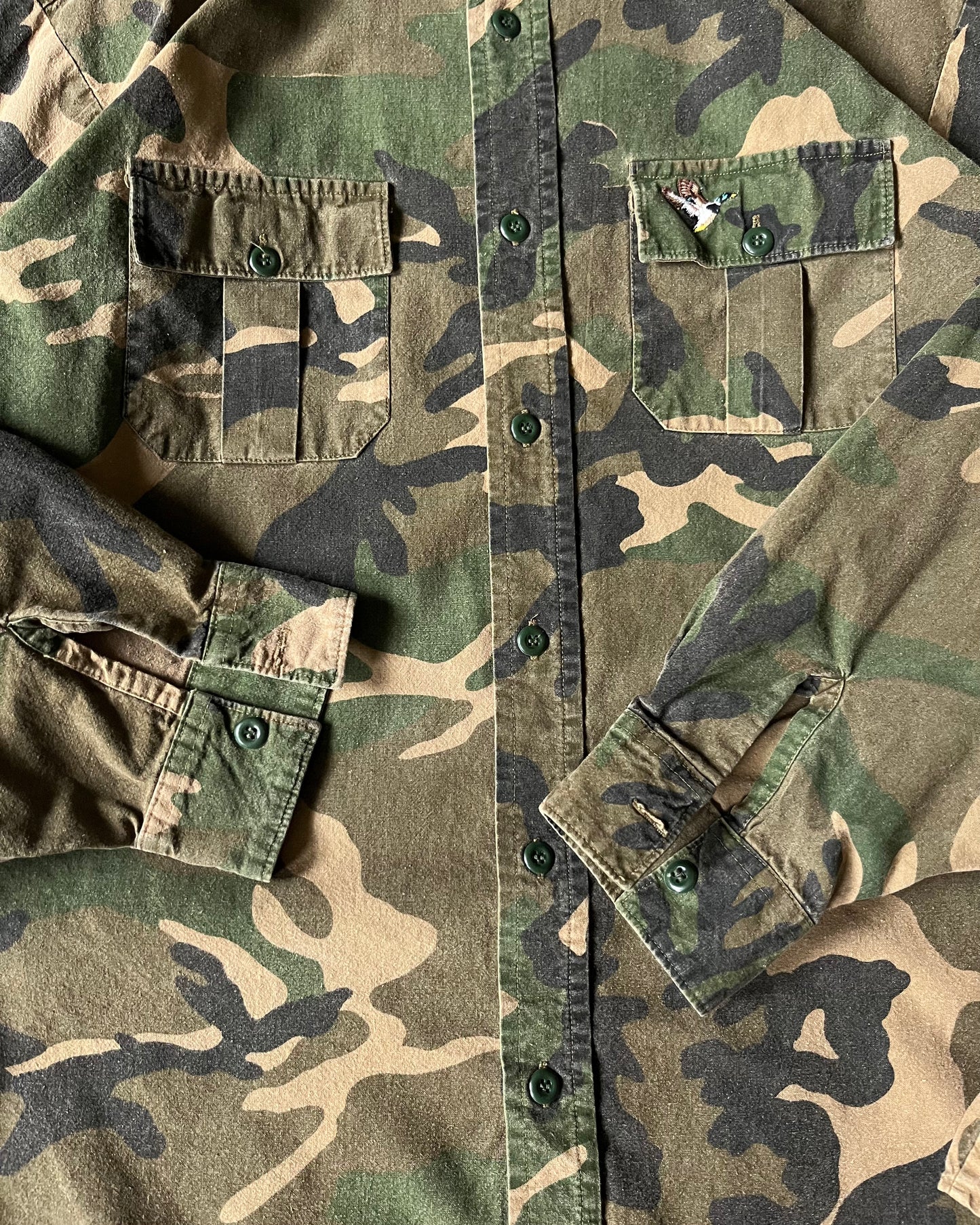 1990s - Camo Shirt - XL