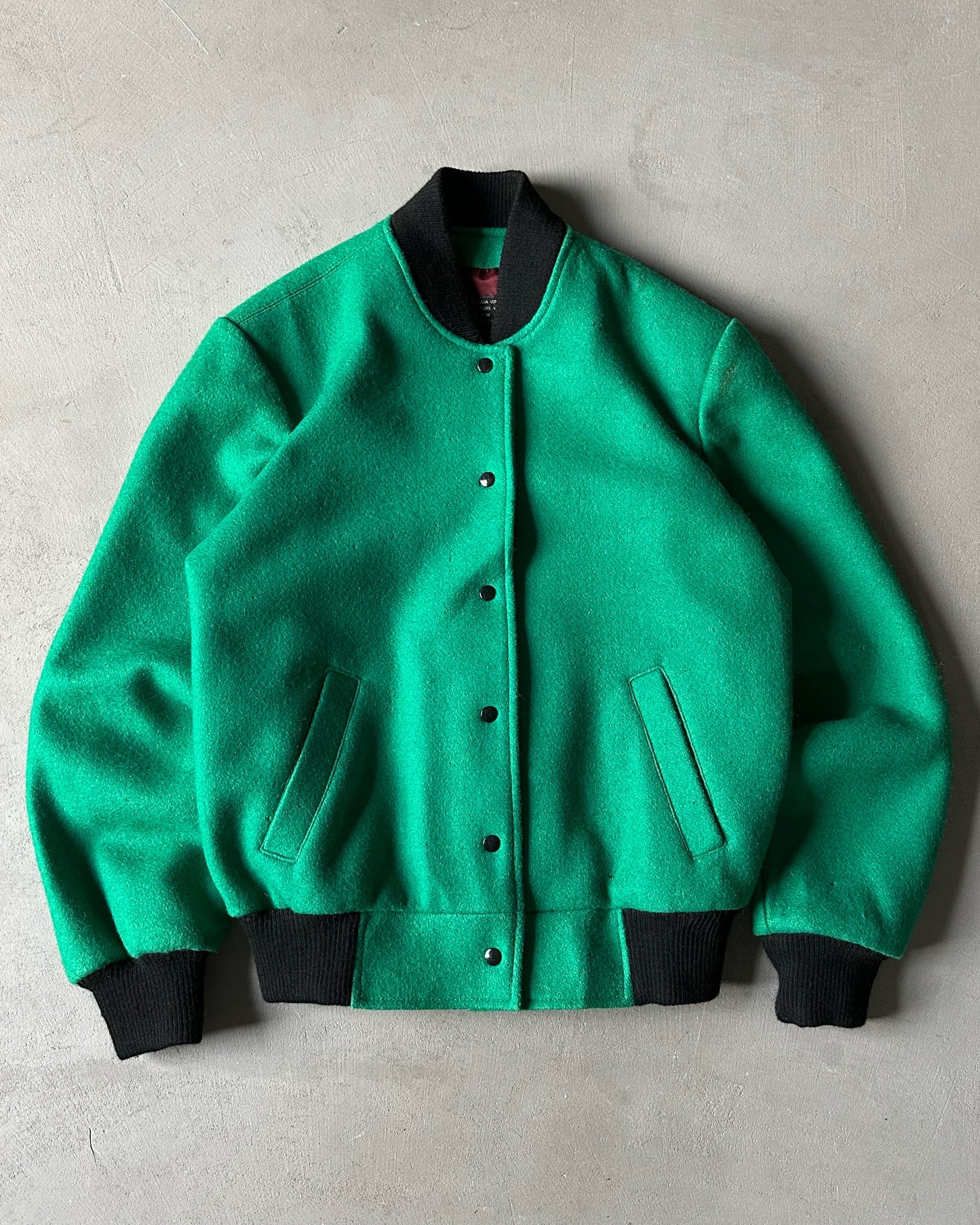 1960s - Green/Black Women's Varsity Jacket - (W)M