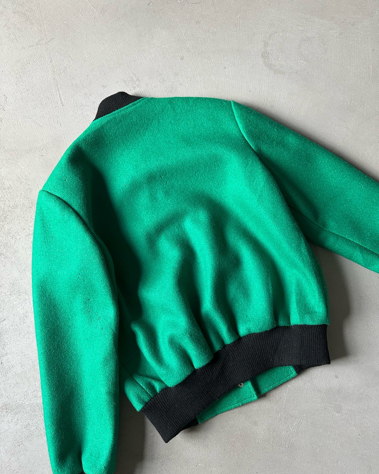 1960s - Green/Black Women's Varsity Jacket - (W)M
