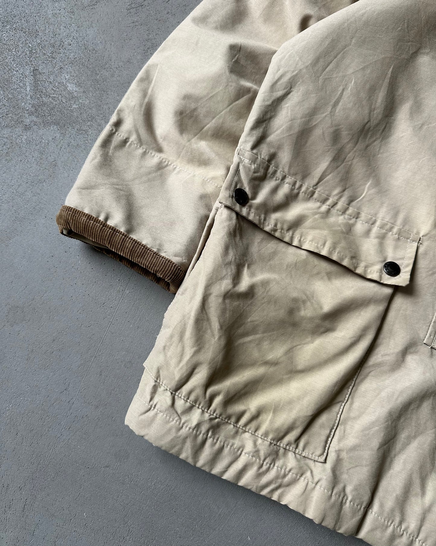 1990s - Beige Fireman Coat - M