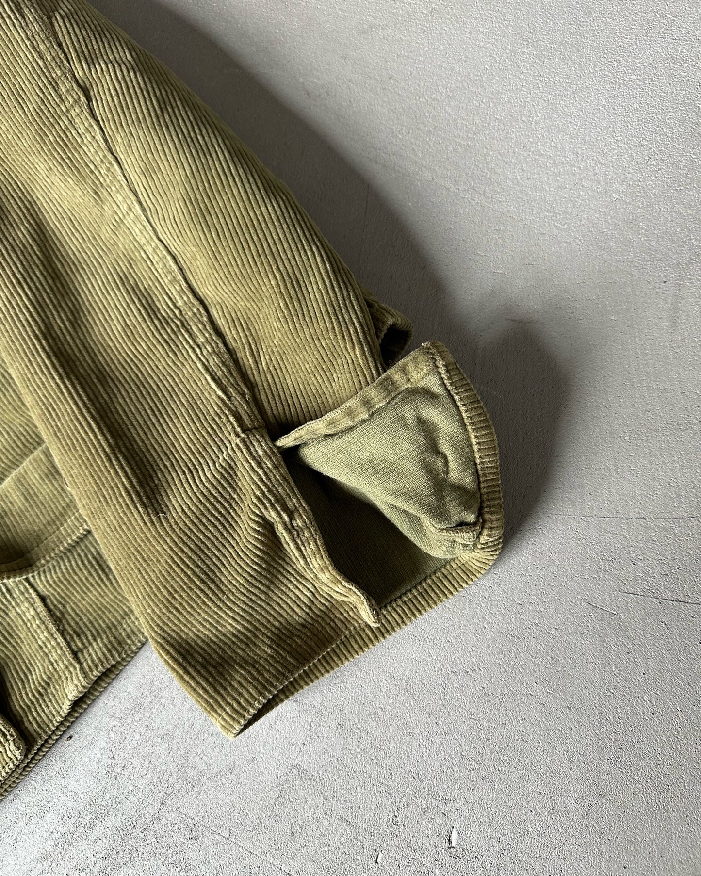 2000s - Khaki Corduroy Women's Jacket - (W)M