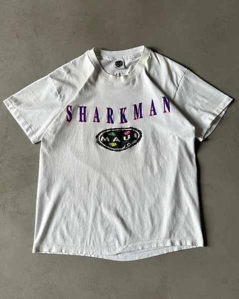 1990s - White "Sharkman" T-Shirt - L