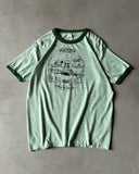1980s - Green "Selfridge" Ringer T-Shirt - L