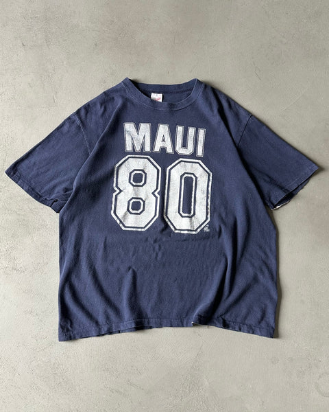 1990s - Navy "Maui" T-Shirt - L/XL