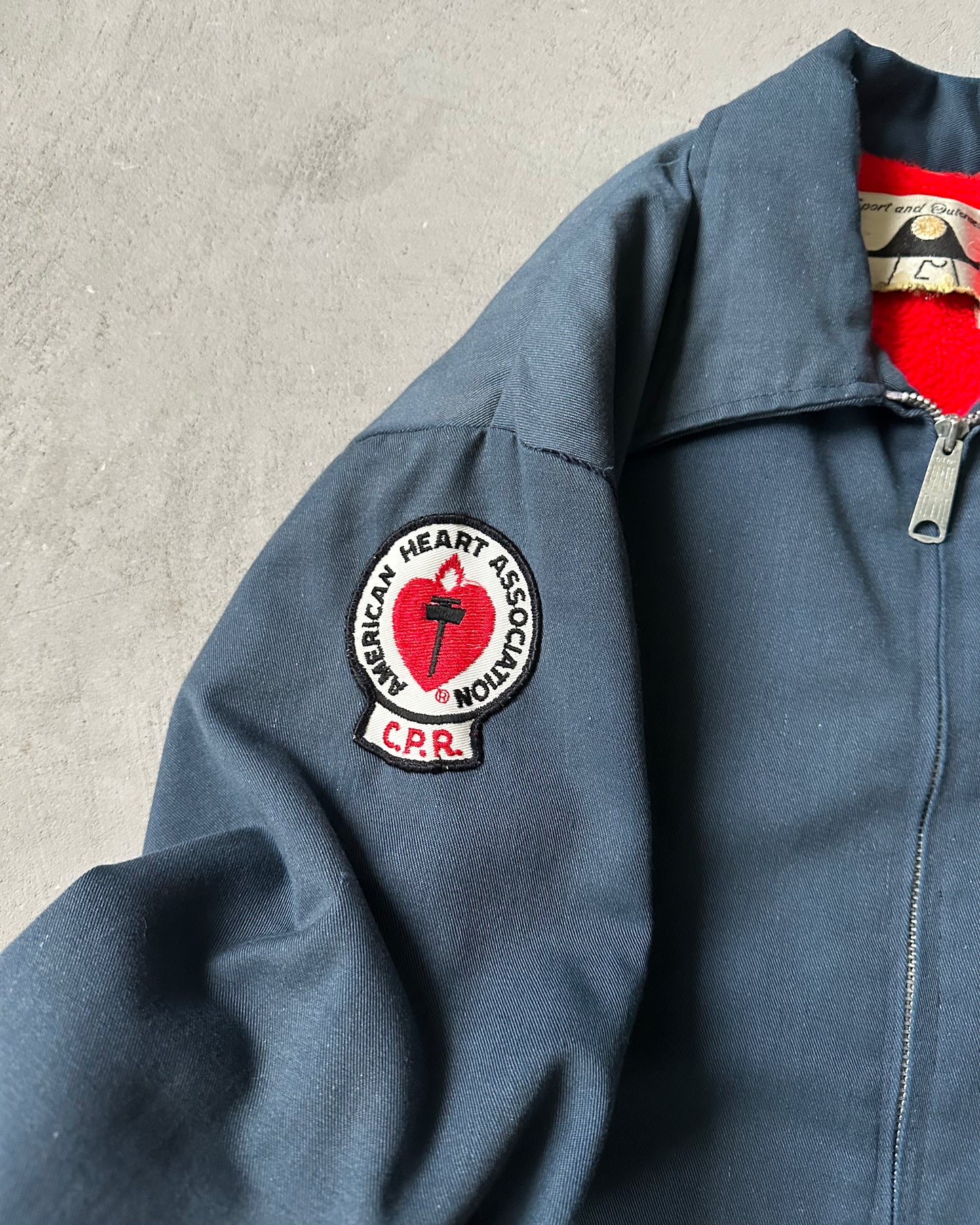 1970s - Navy C.P.R Work Jacket - M