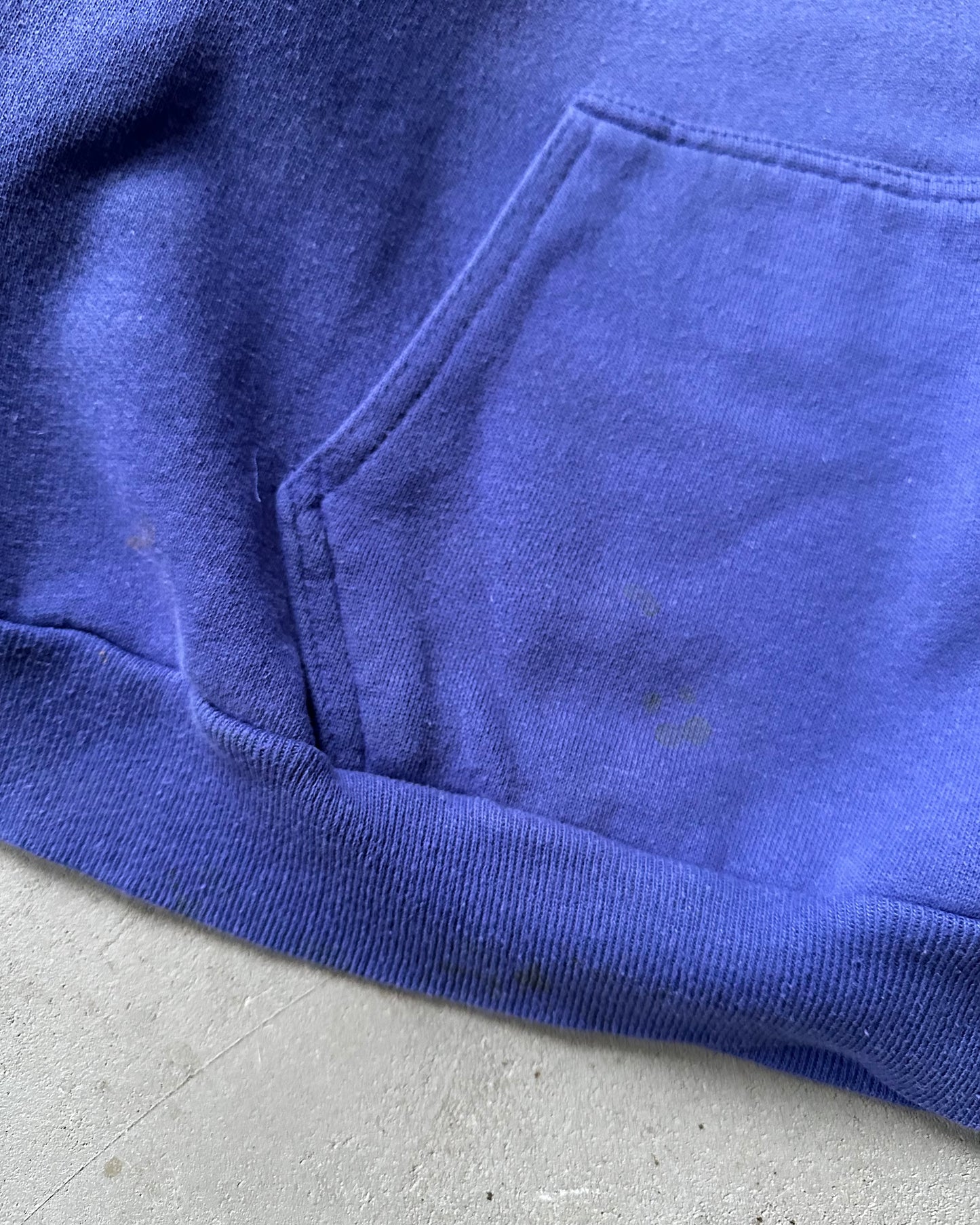 Années 70 - Sweat à capuche violet vieilli - S