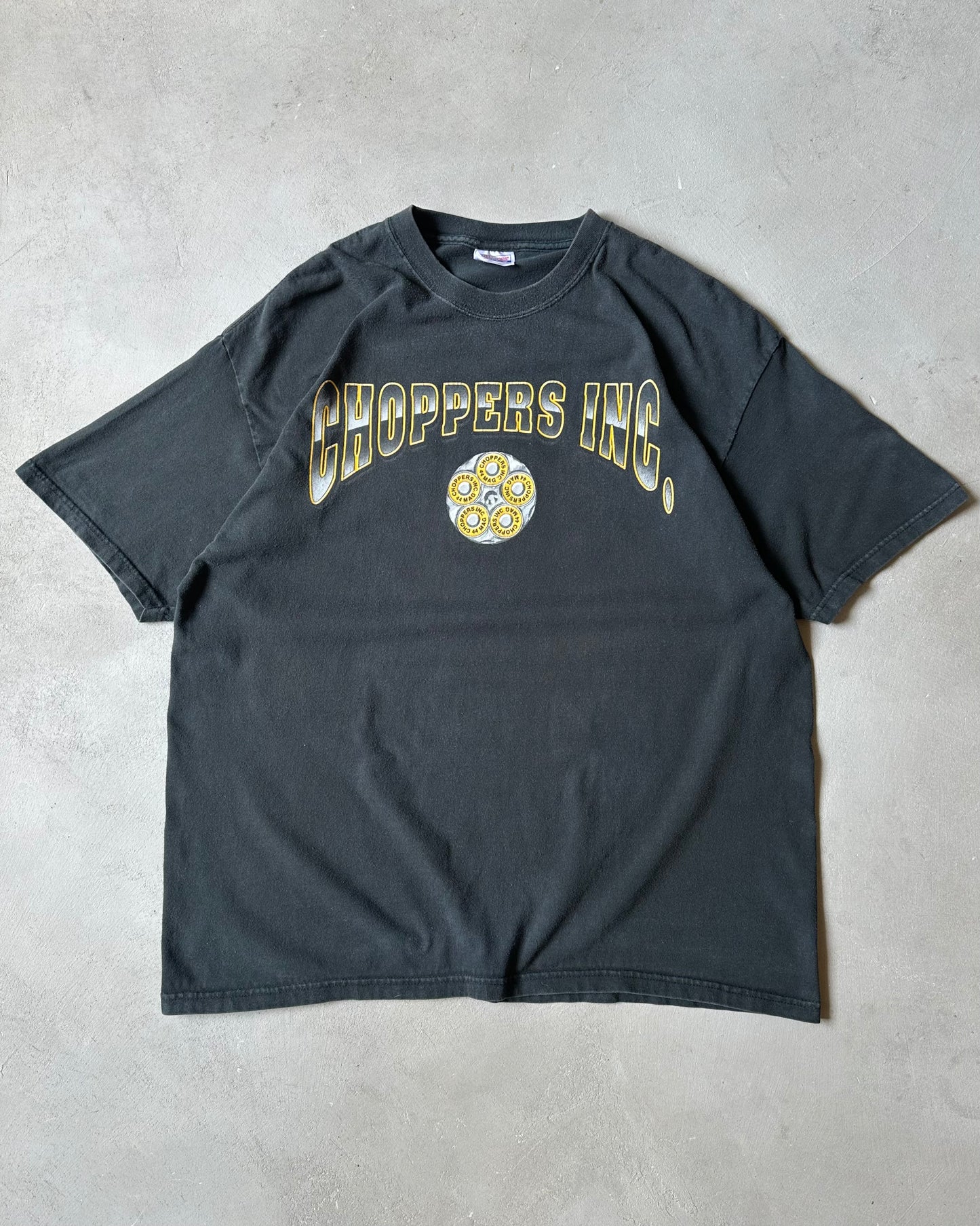 2000s - Faded Black Choppers Inc. T-Shirt - XL