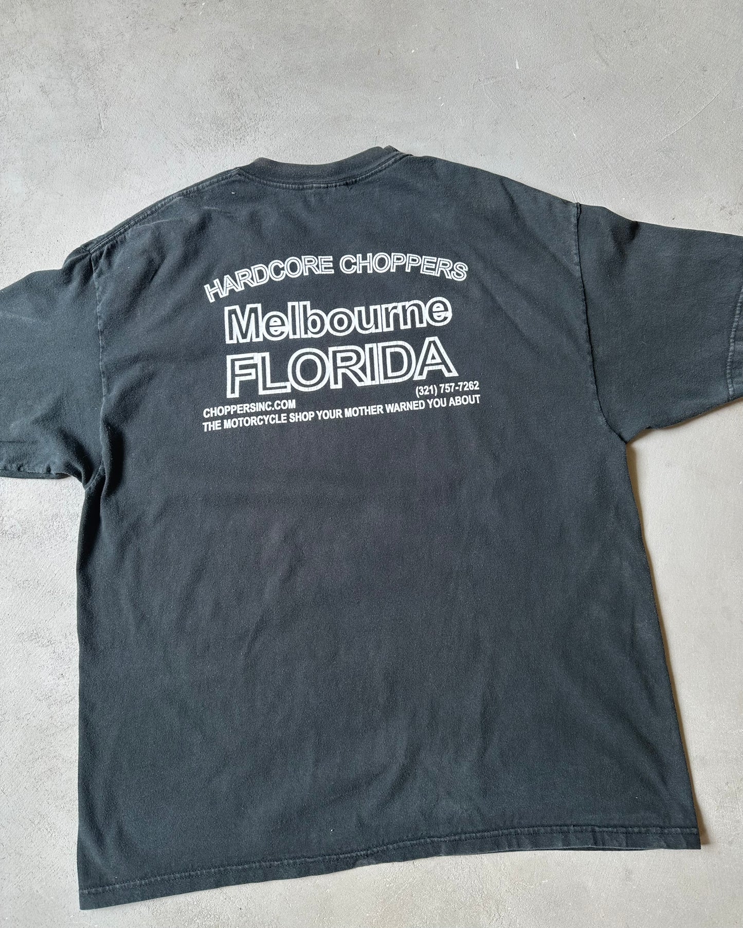 2000s - Faded Black Choppers Inc. T-Shirt - XL