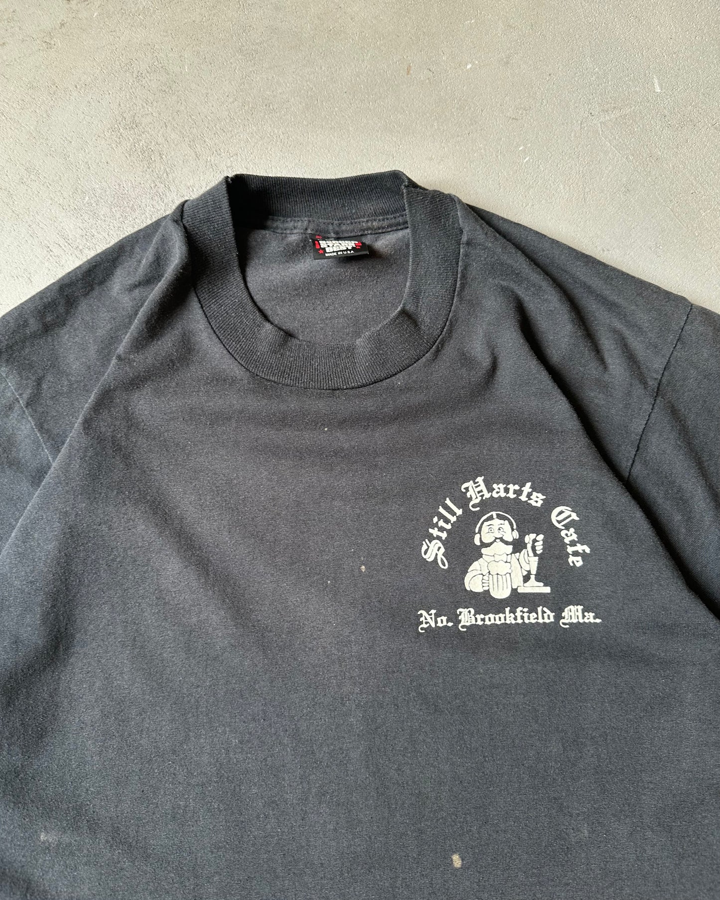 1990s - Faded Black Still Harts Cafe T-Shirt - M