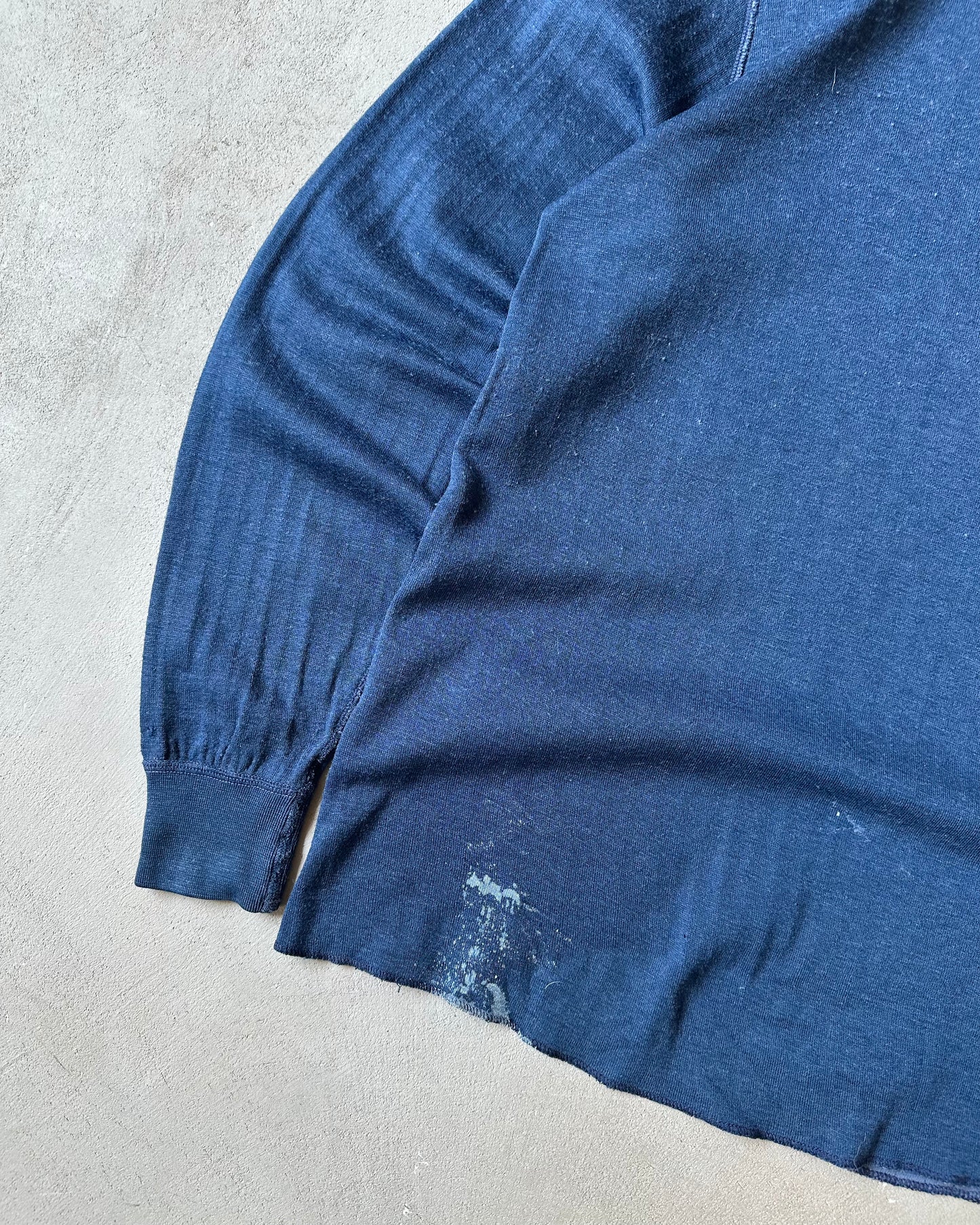 1990s - Navy L.L.Bean Henley Thermal - L