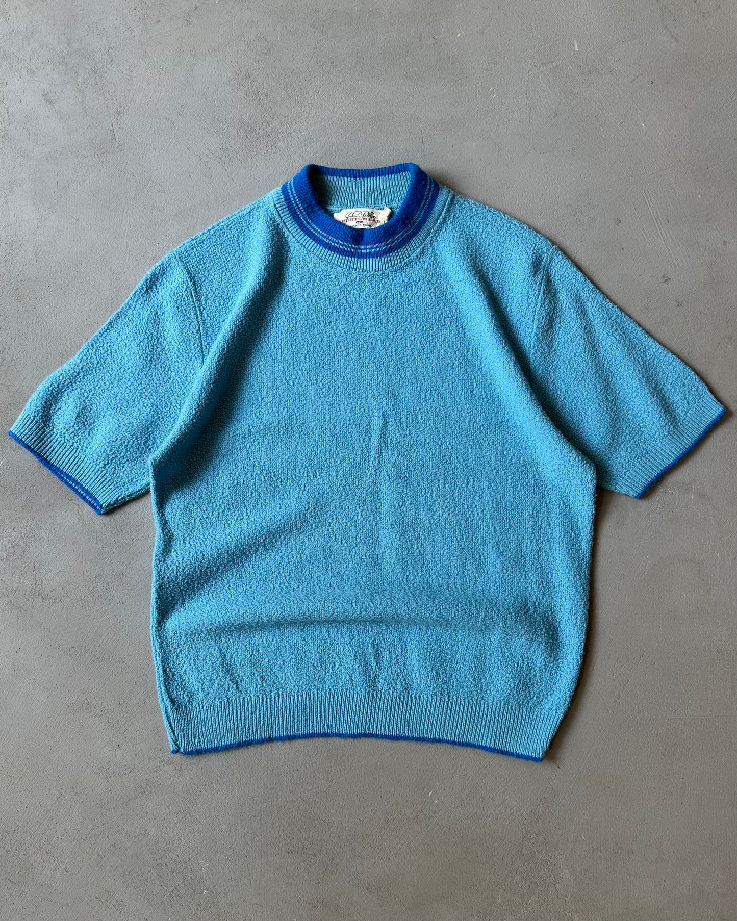 1970s - Blue John Blair Knit T-Shirt - M