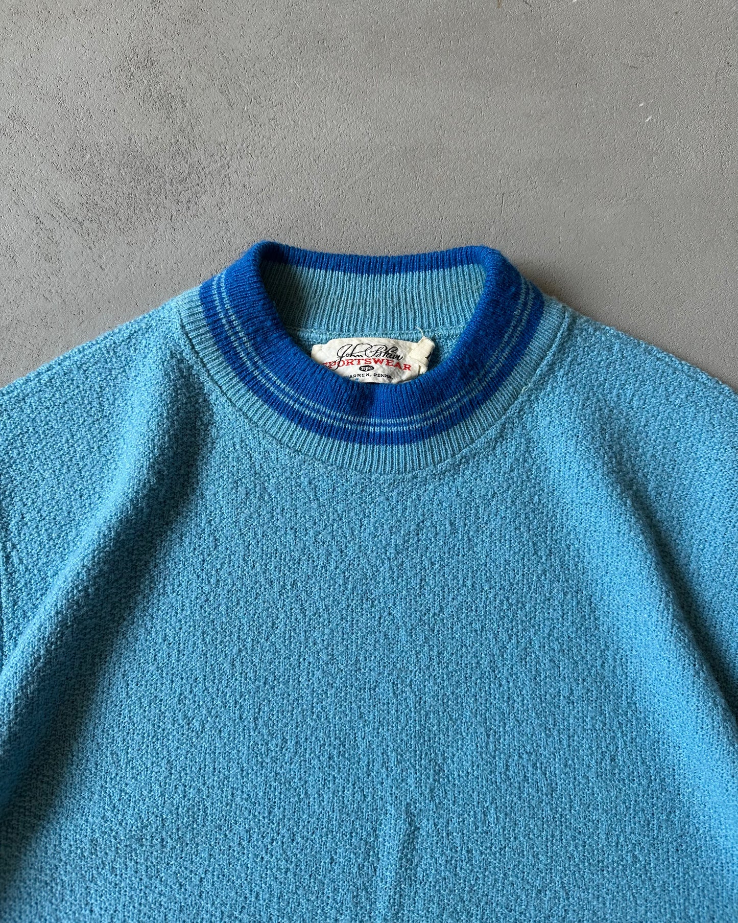 1970s - Blue John Blair Knit T-Shirt - M
