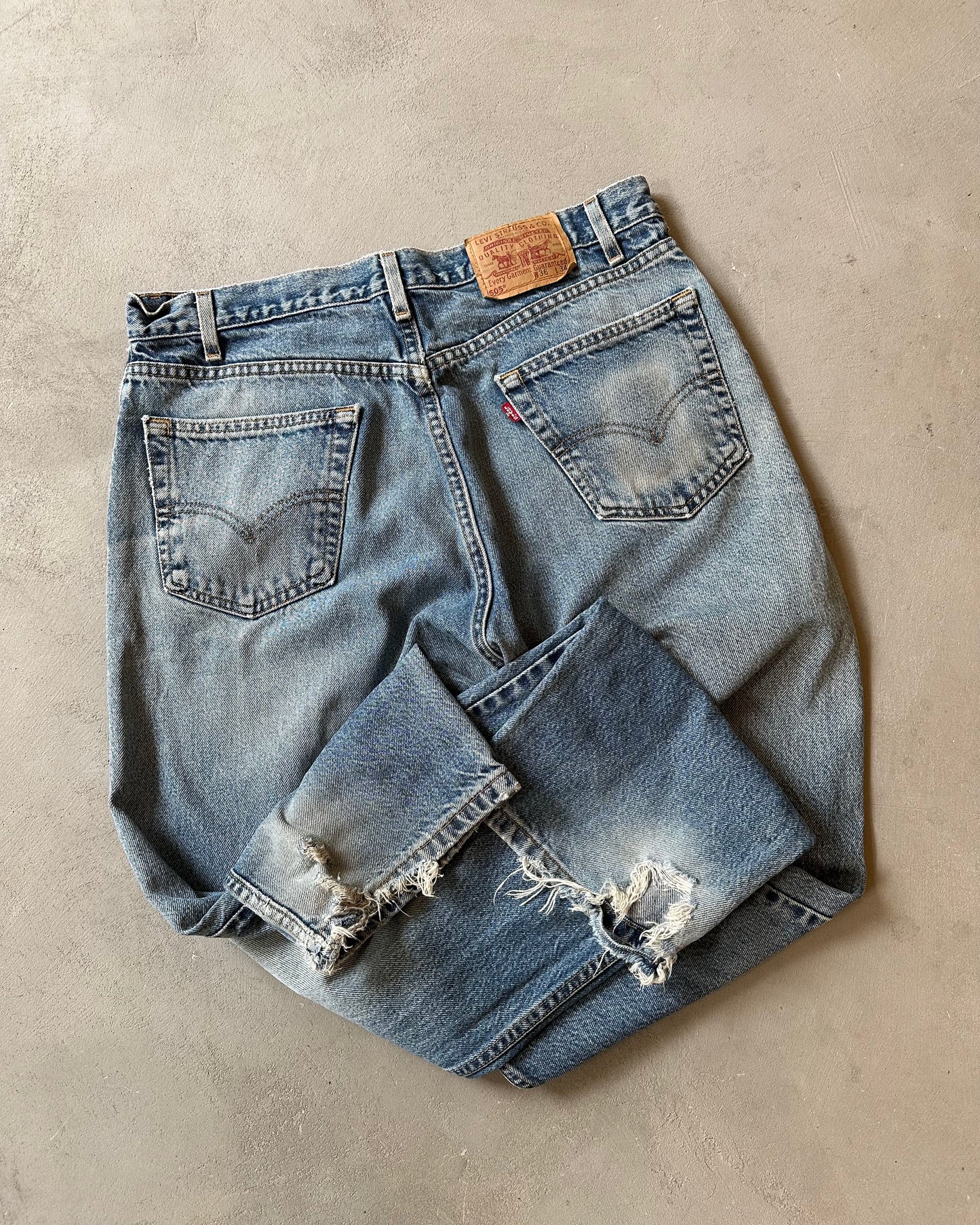 1990s - Distressed 505 Levi's Jeans - 35x33