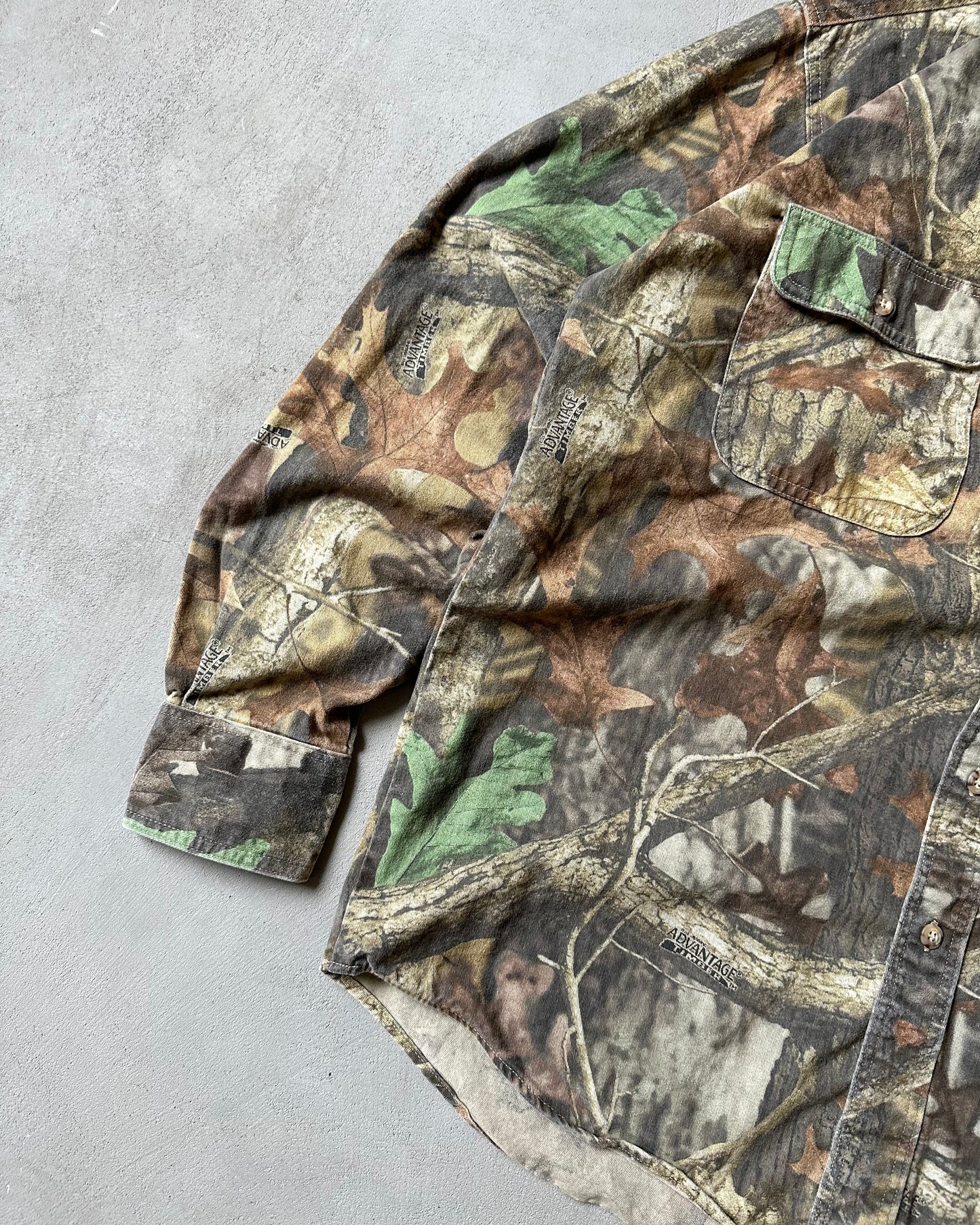 1990s - Camo Wrangler Button Up - M
