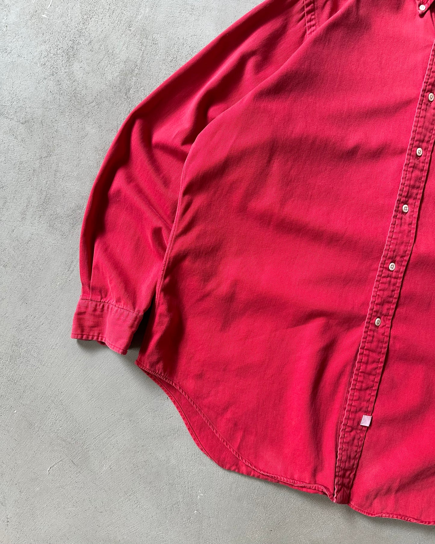 1990s - Red Ralph Lauren Shirt - L