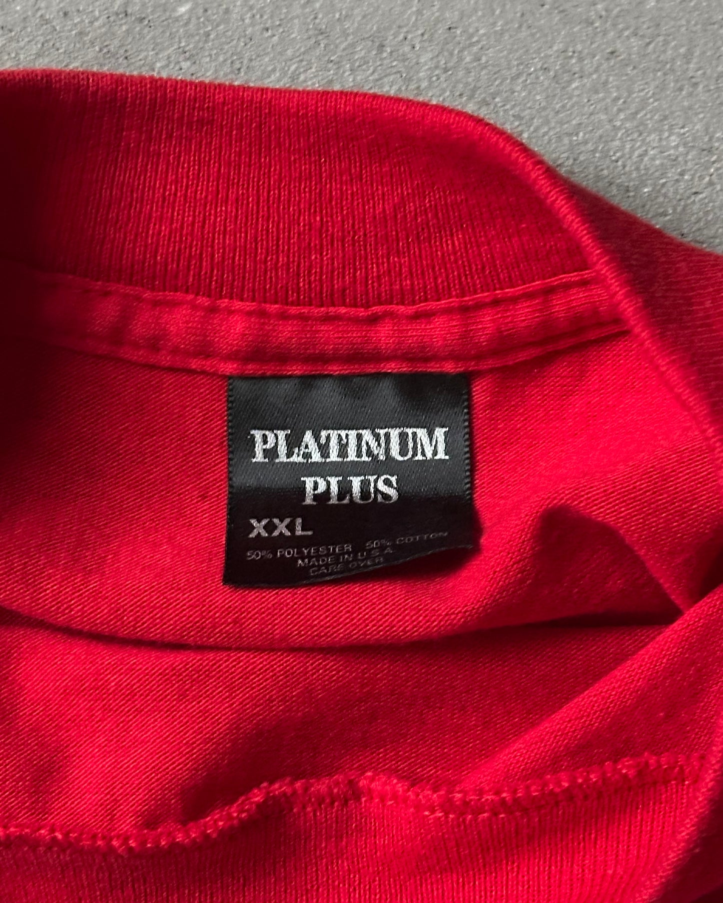 Années 80 - T-Shirt Rouge Intercourse - XL