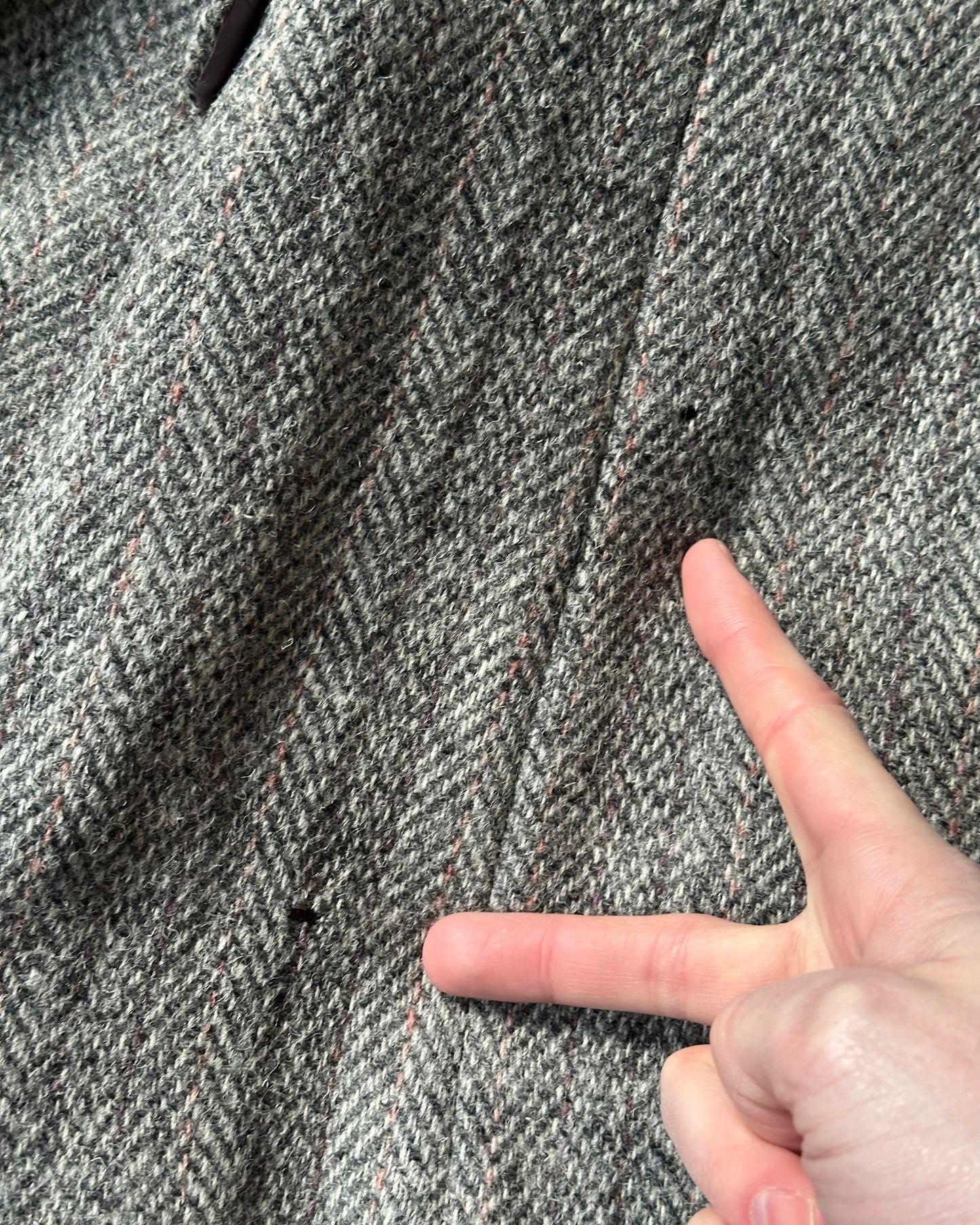 1980s - Grey Harris Tweed Blazer - 42
