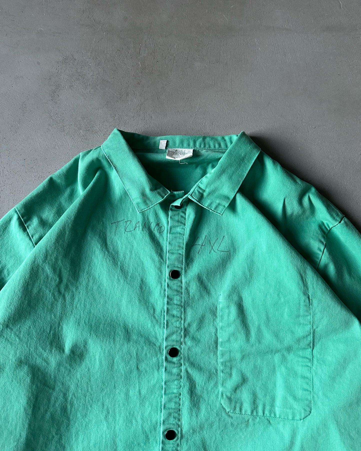 1980s - Aqua Chore Overshirt - XXXL