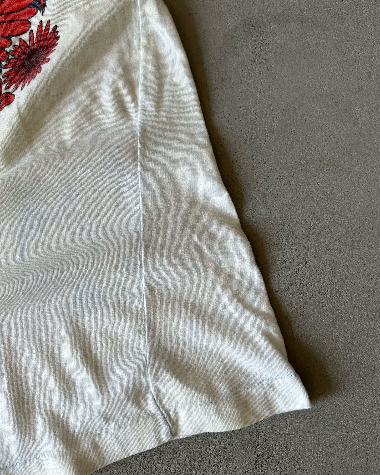 1970s - White/Blue "Daytona Beach Surf" T-Shirt - S