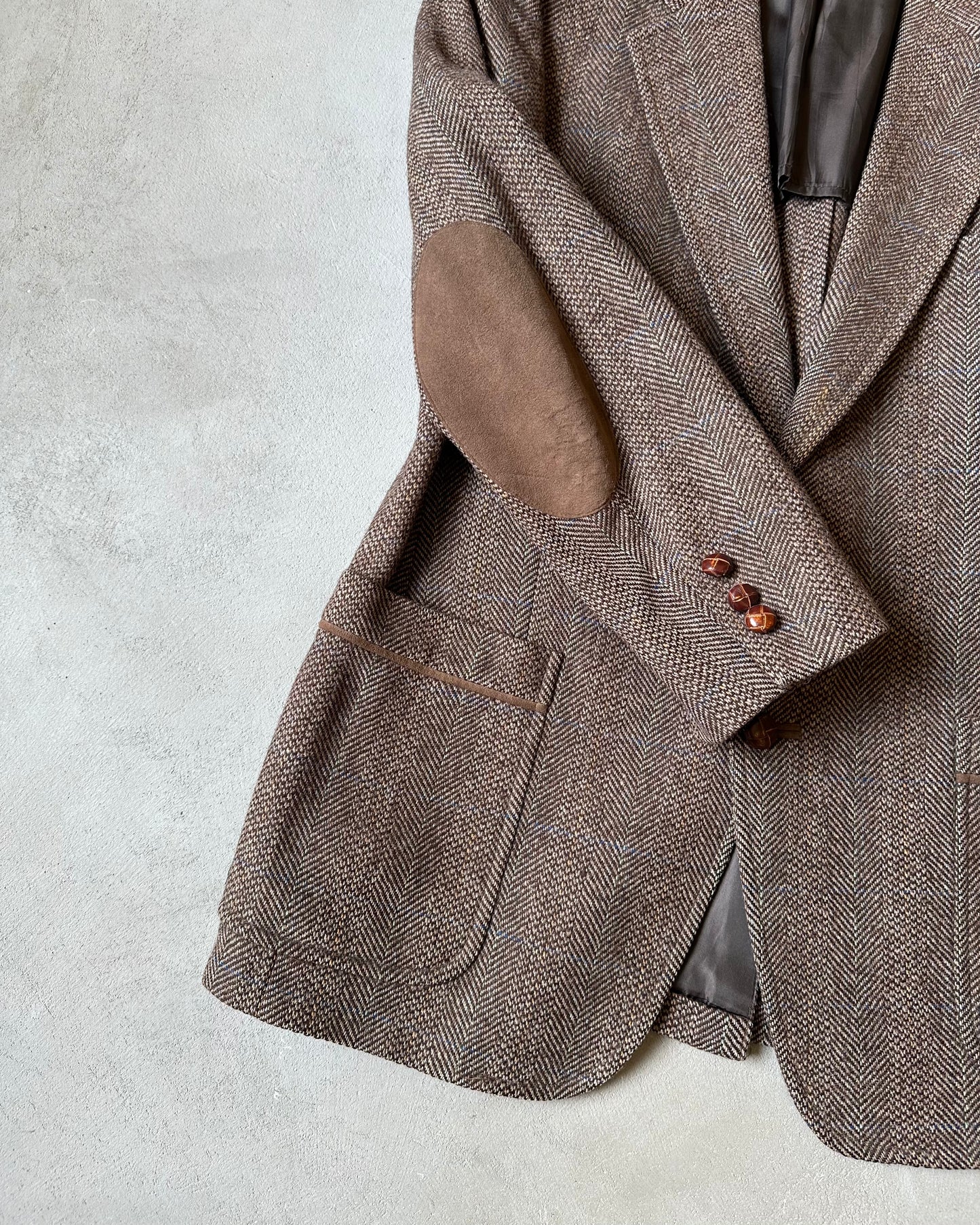 1980s - Brown/Multi Tweed Sport Coat - 42(Short)