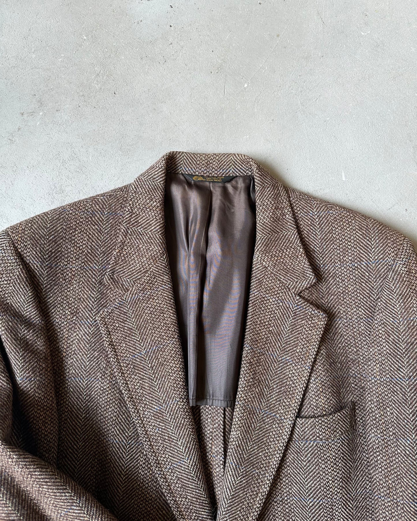 1980s - Brown/Multi Tweed Sport Coat - 42(Short)
