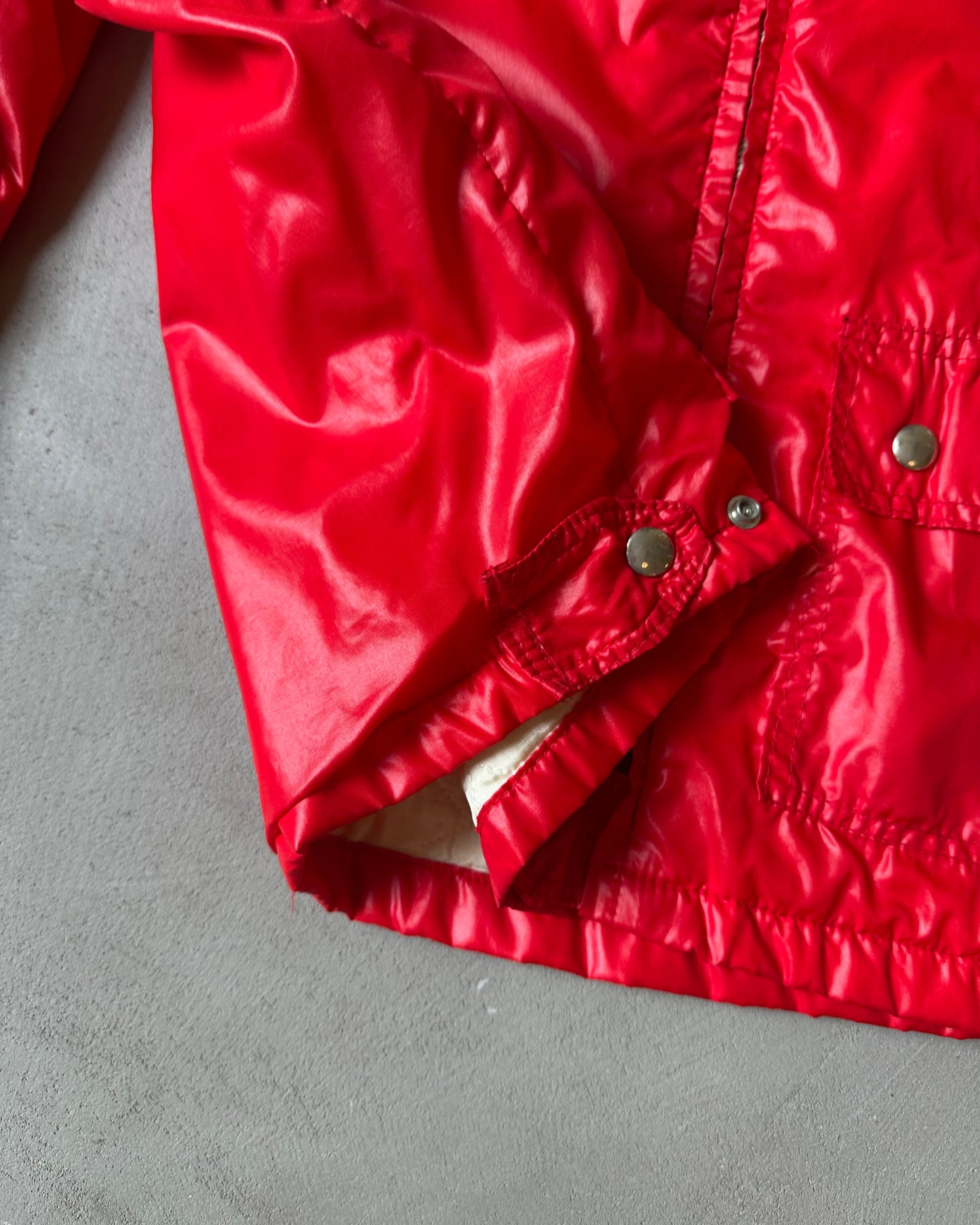 1970s - Red Firestone Racing Nylon Jacket - M