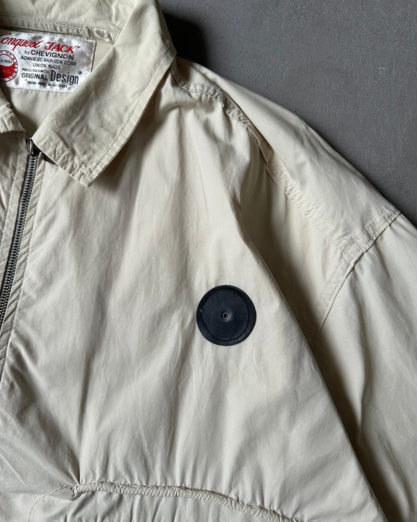 1990s - Cream Chevignon Light Utility Jacket - L/XL
