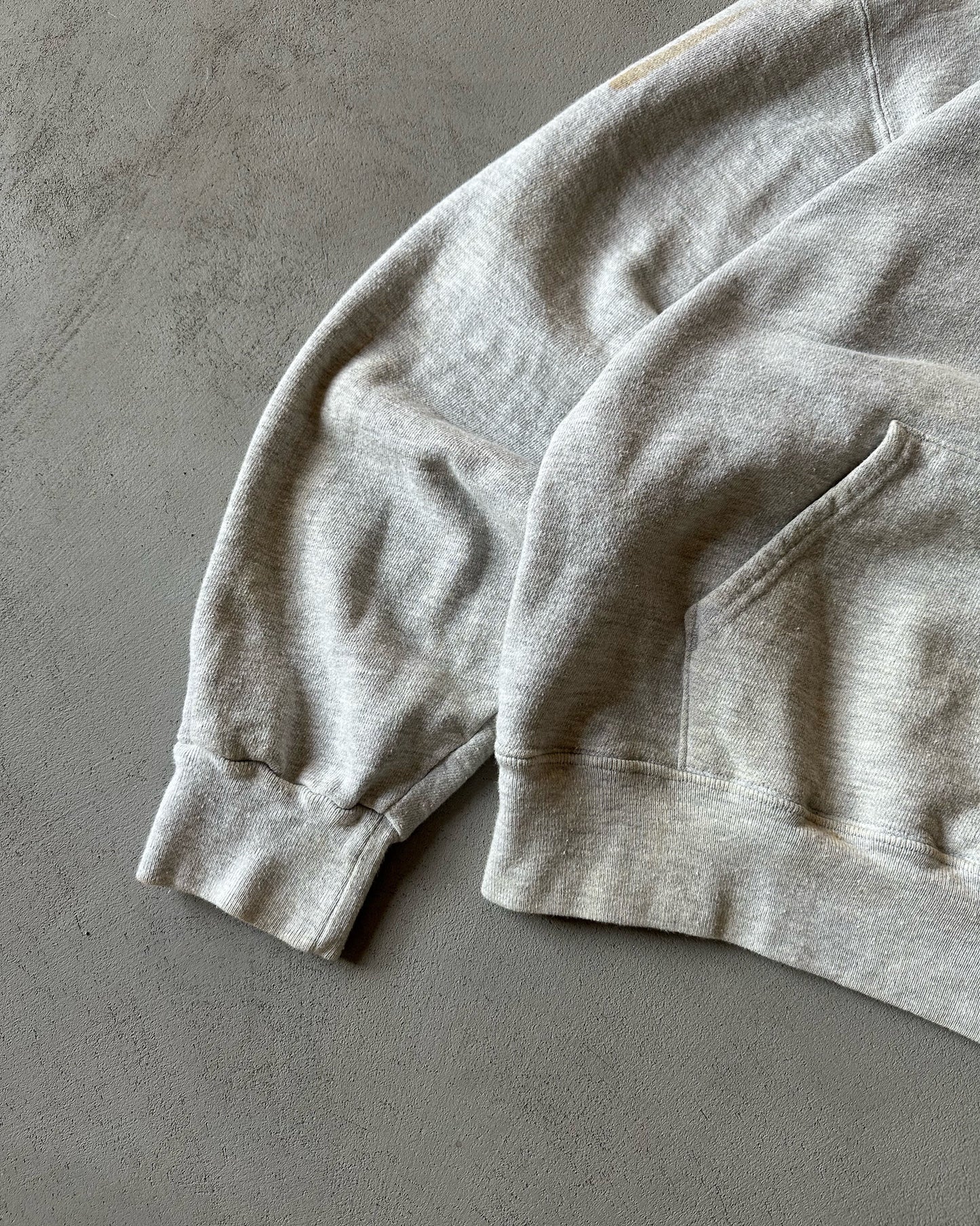 1990s - Ash Grey Champion Hoodie - S