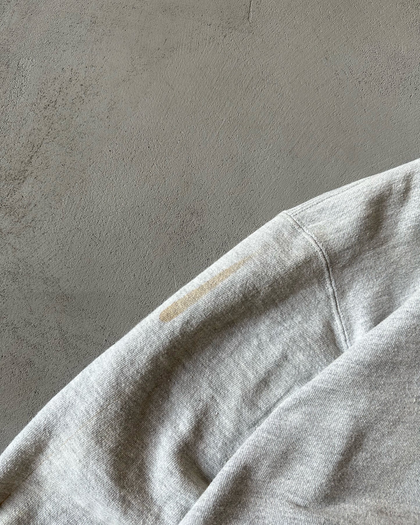 1990s - Ash Grey Champion Hoodie - S