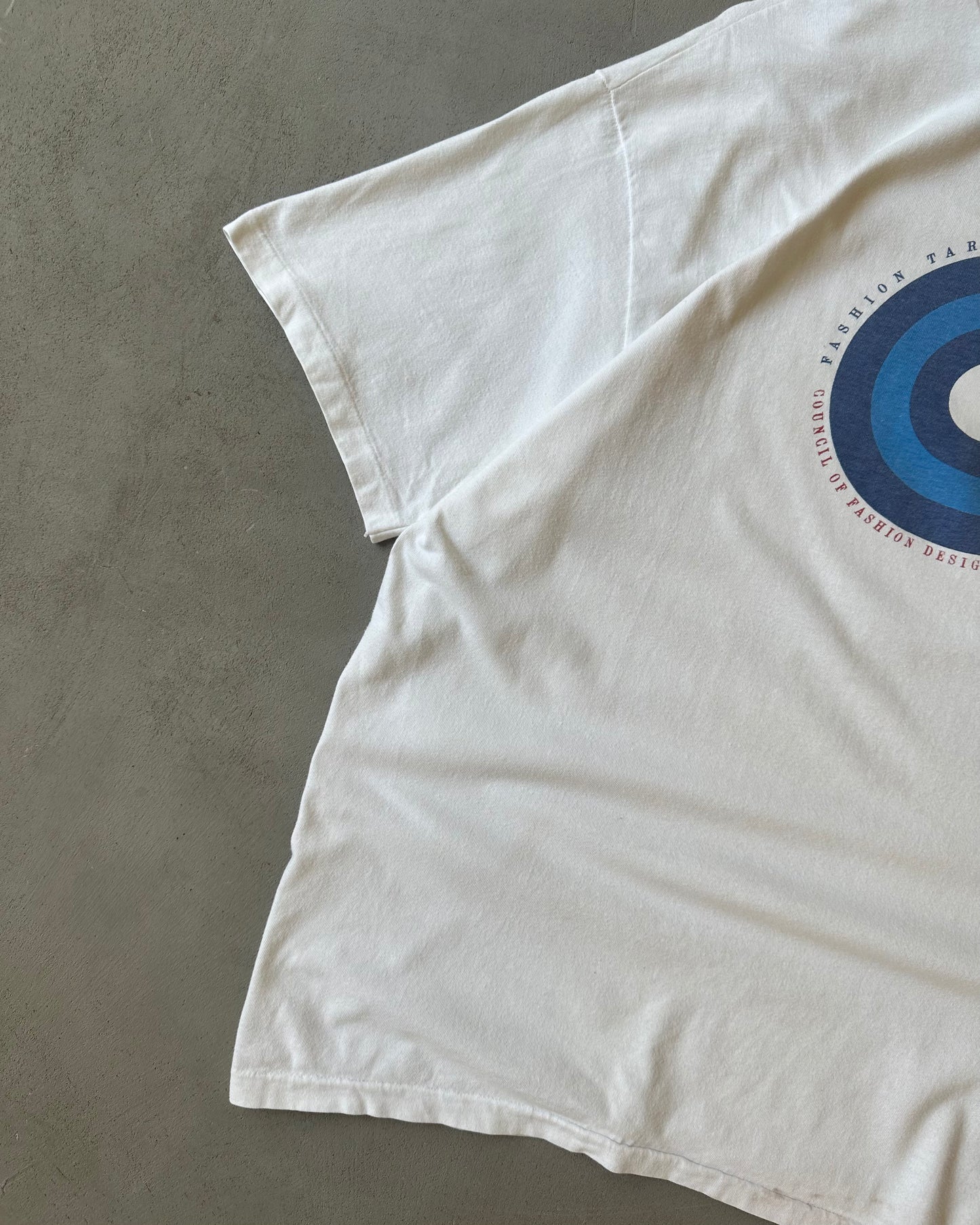 1990s - White CFDA T-Shirt - XL